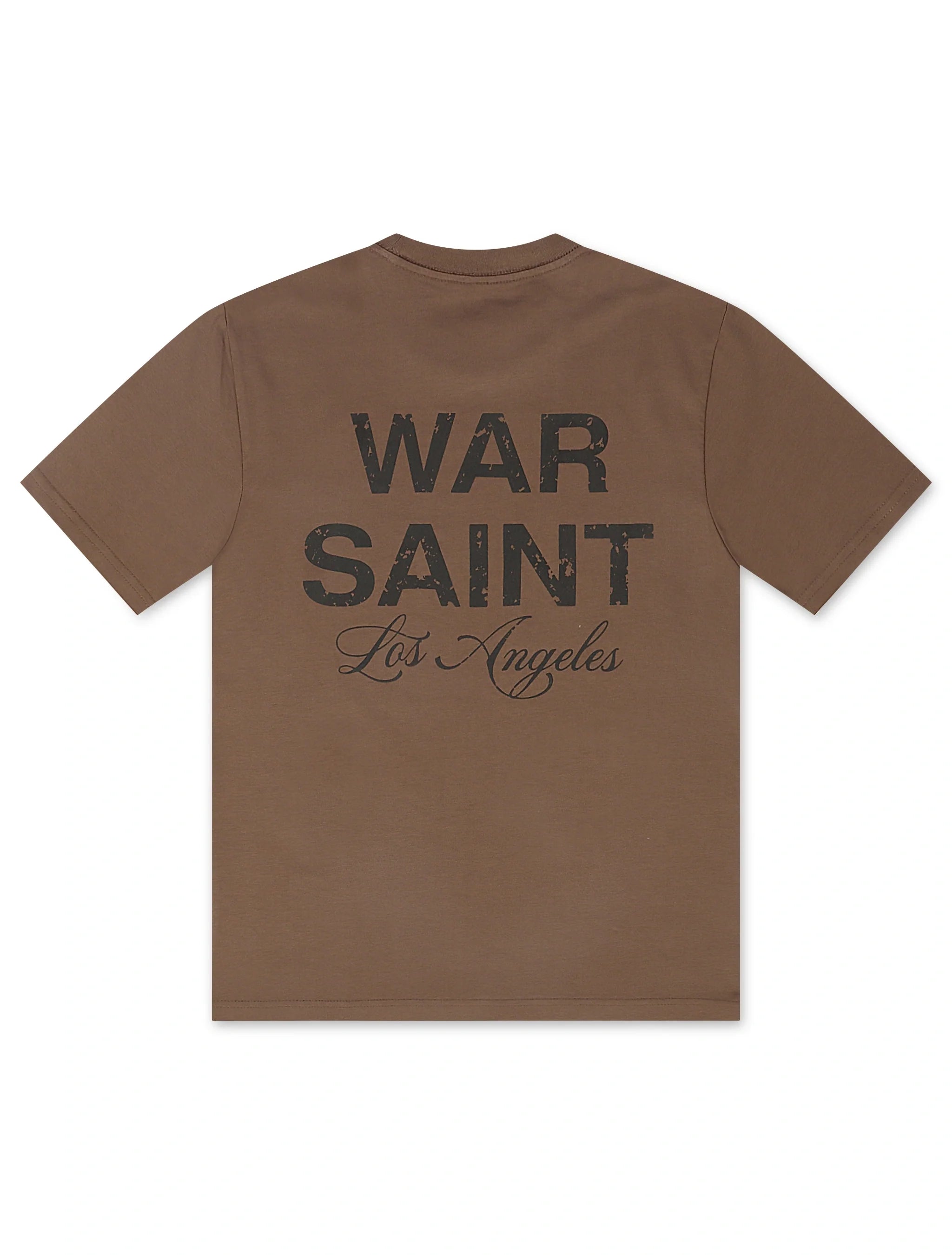 Warsaint LA Script Tee - Walnut/Black