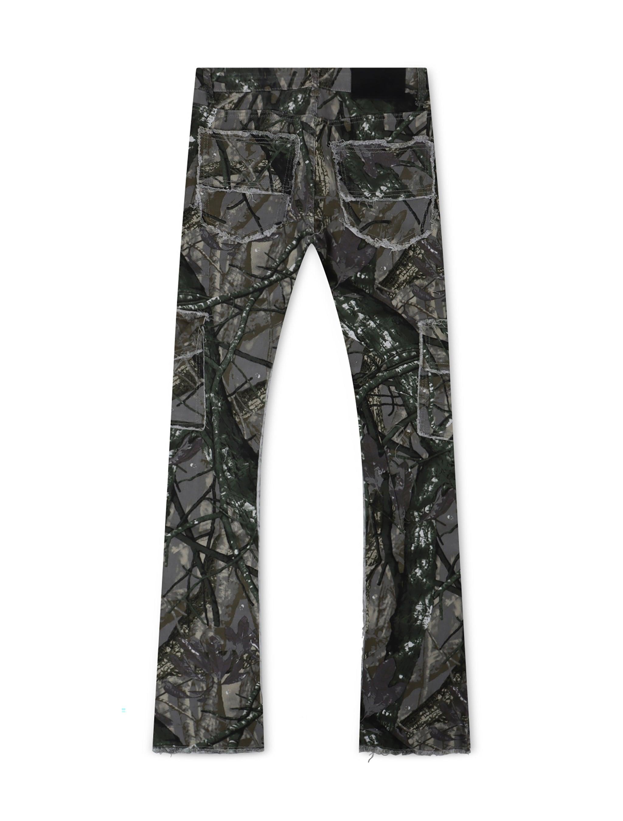 Ajenda Stacked Jeans - Gray Tree