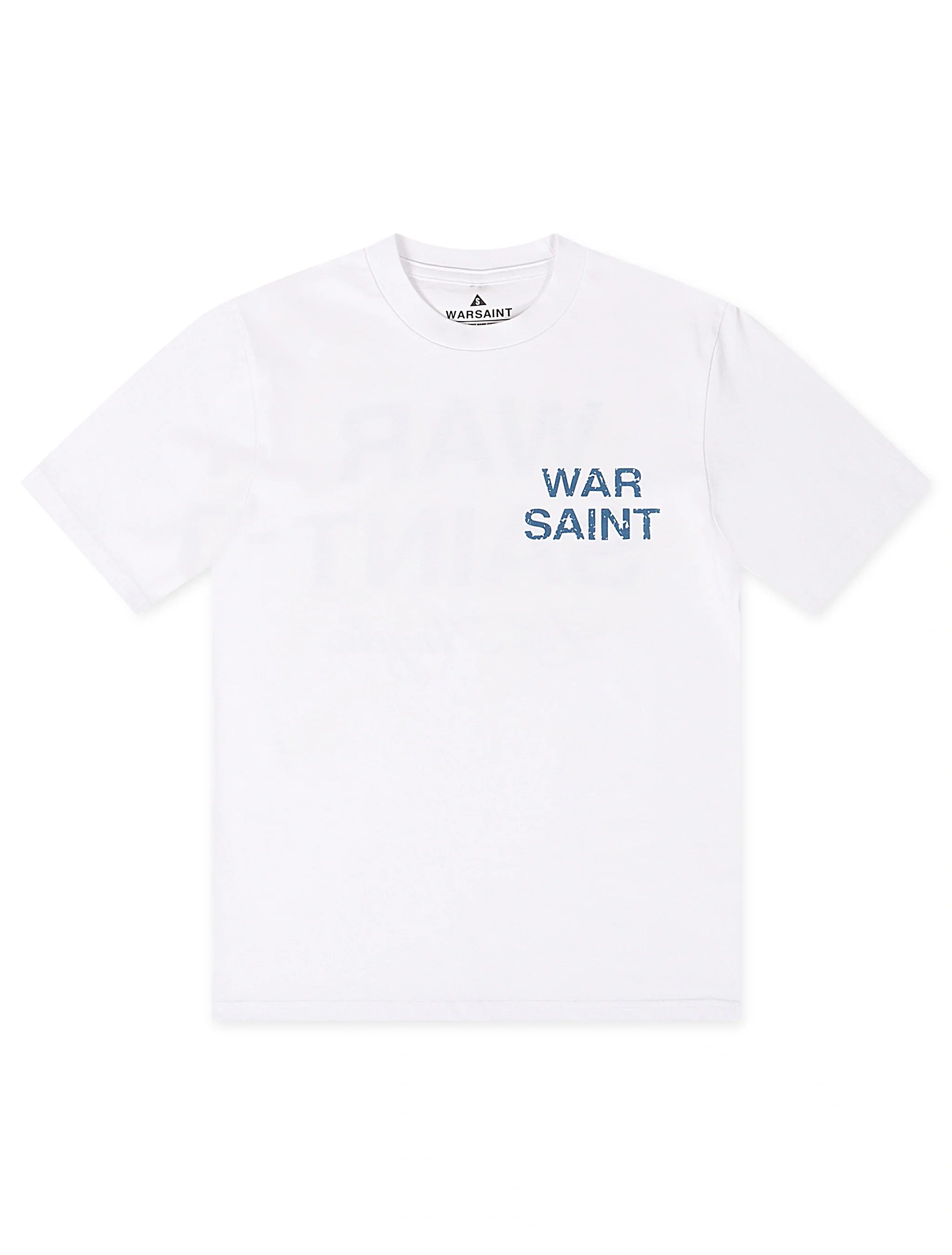 Warsaint LA Script Tee - White/Blue