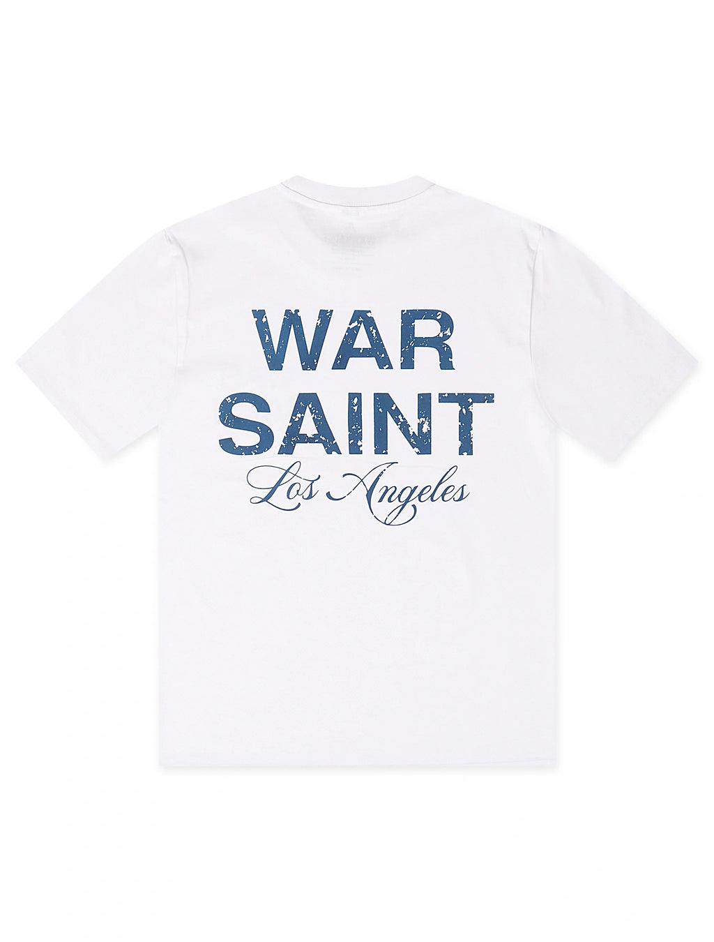 Warsaint LA Script Tee - White/Blue