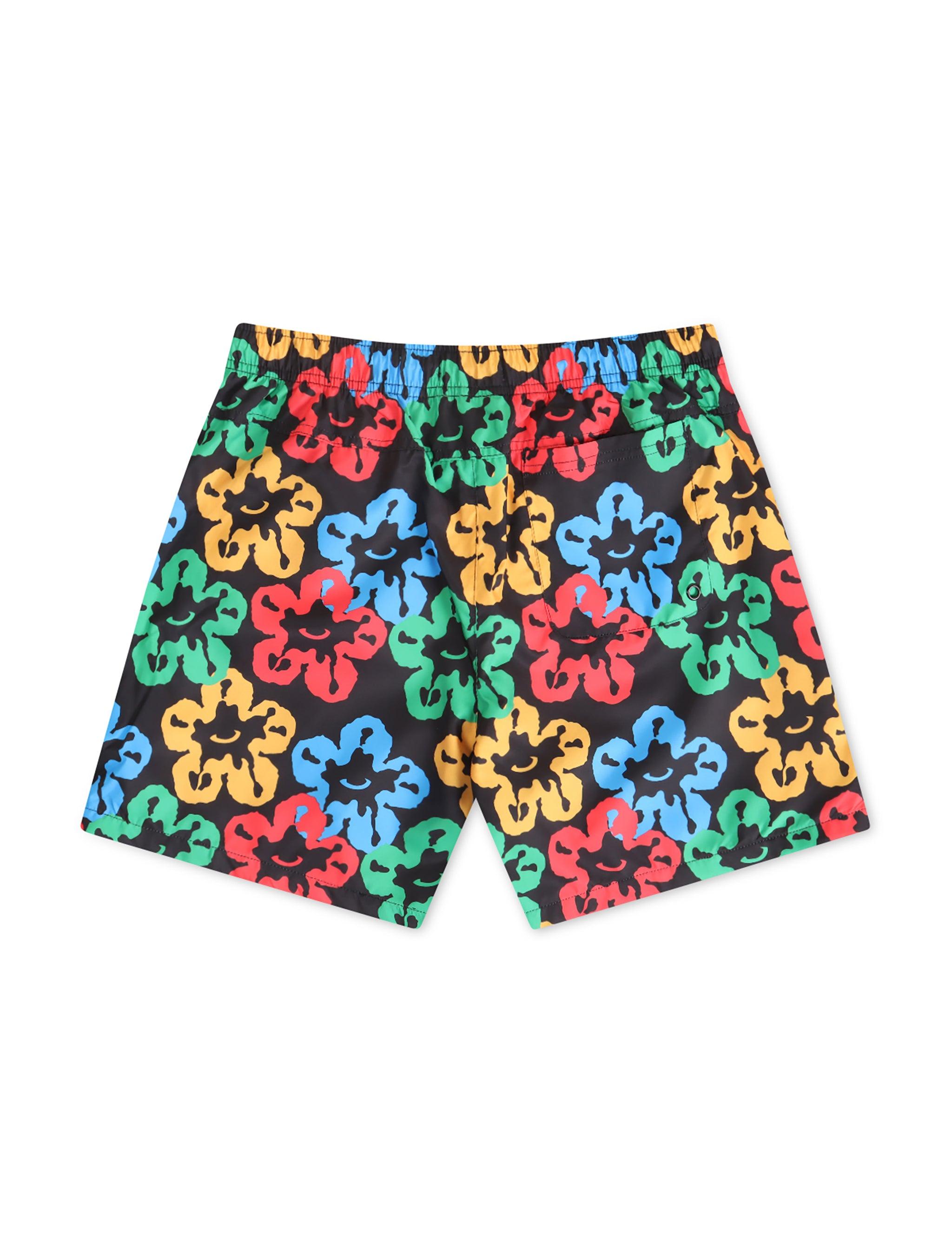 Roku Studio Olympic Tear Drip Nylon Shorts - Black/Multi