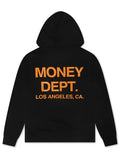 Money Dept. Print Hoodie - Black/Orange