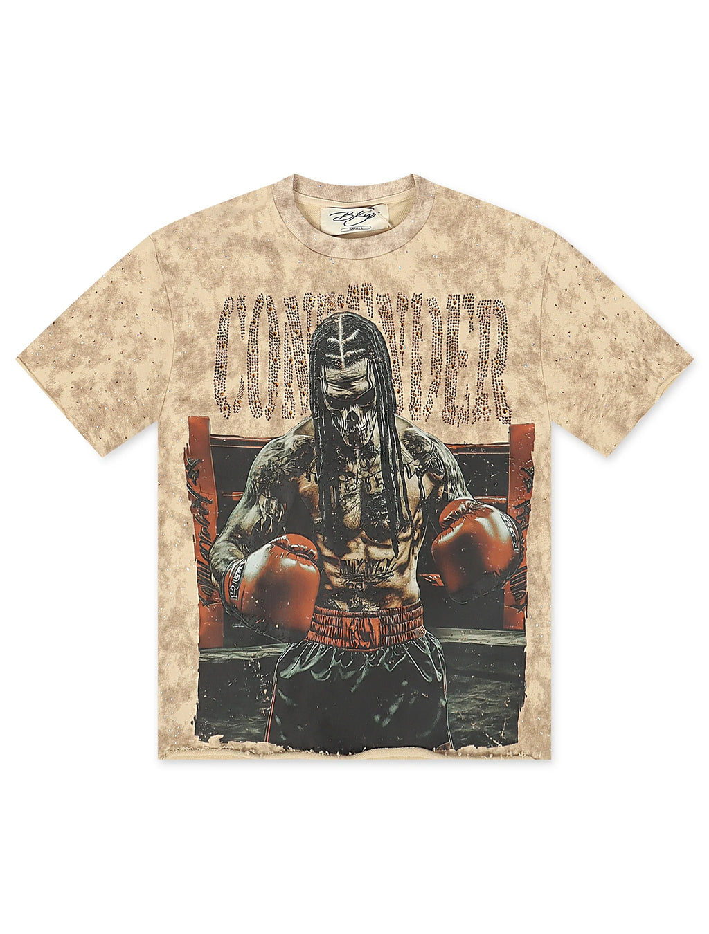 Bkys Contender Cropped Tee - Beige