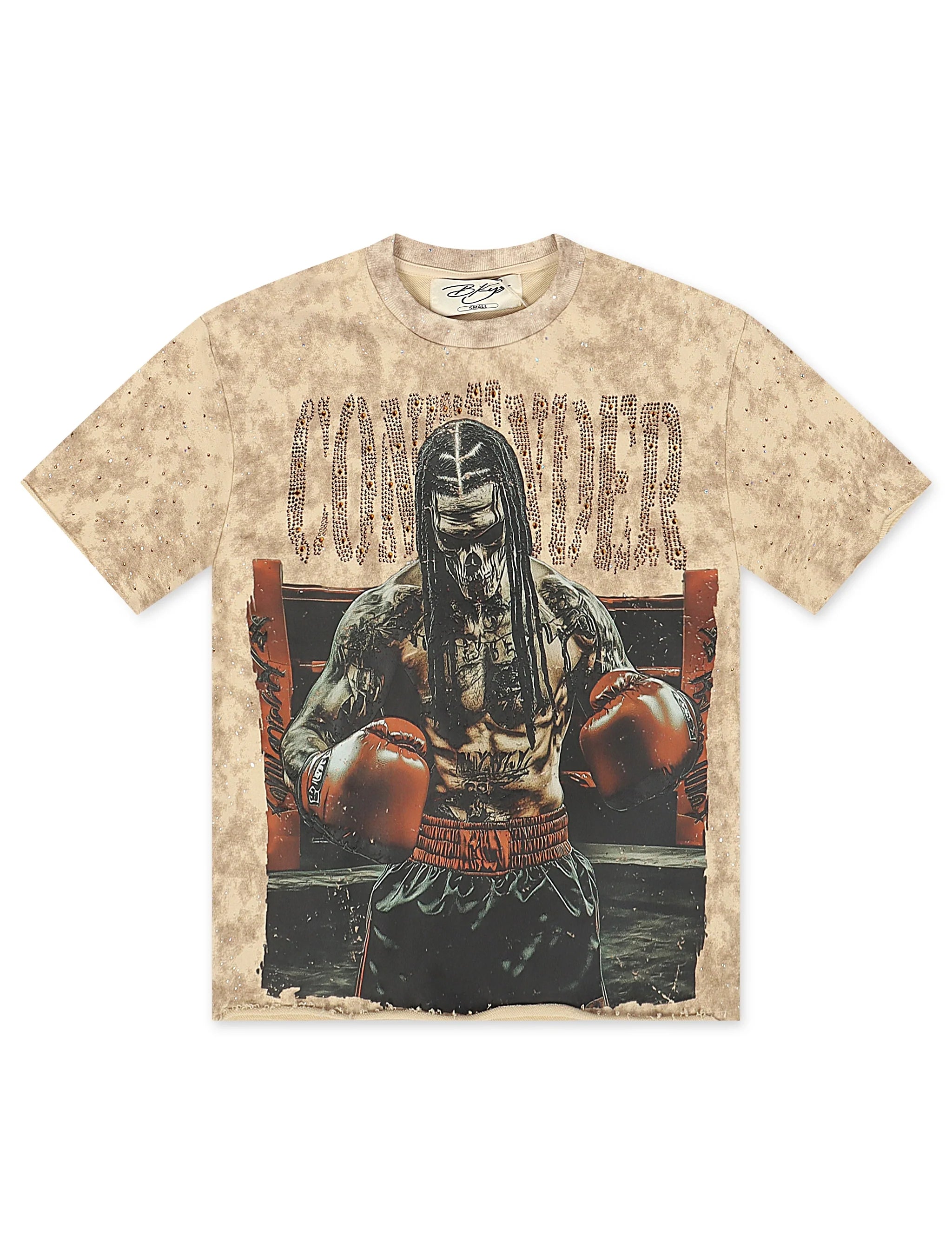 Bkys Contender Cropped Tee - Beige