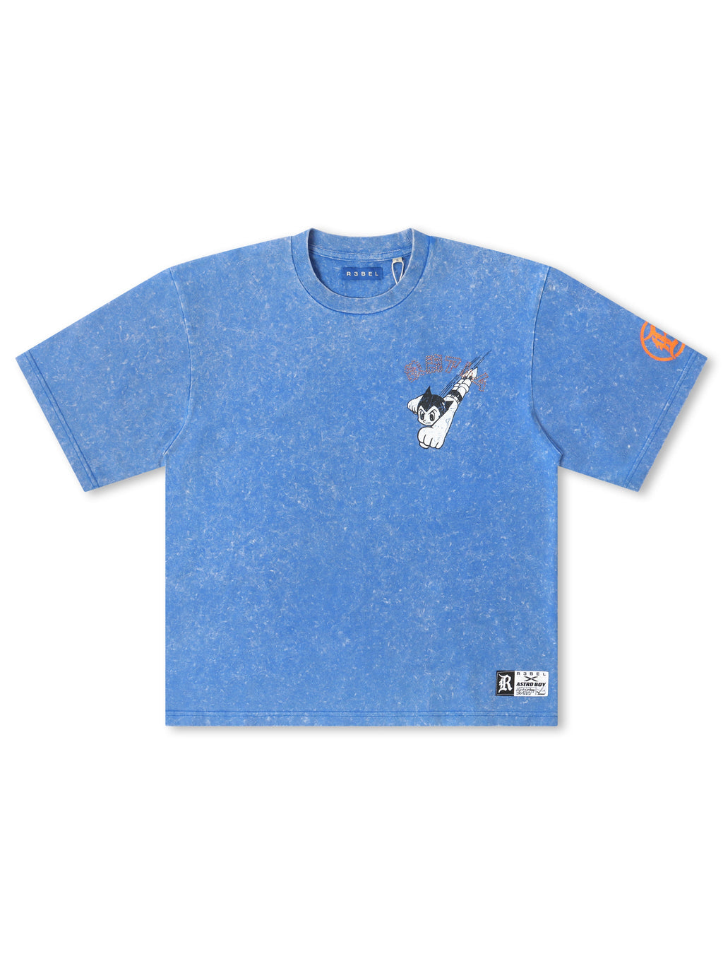 Rebel Denim Astro Boy Cropped Tee - Royal
