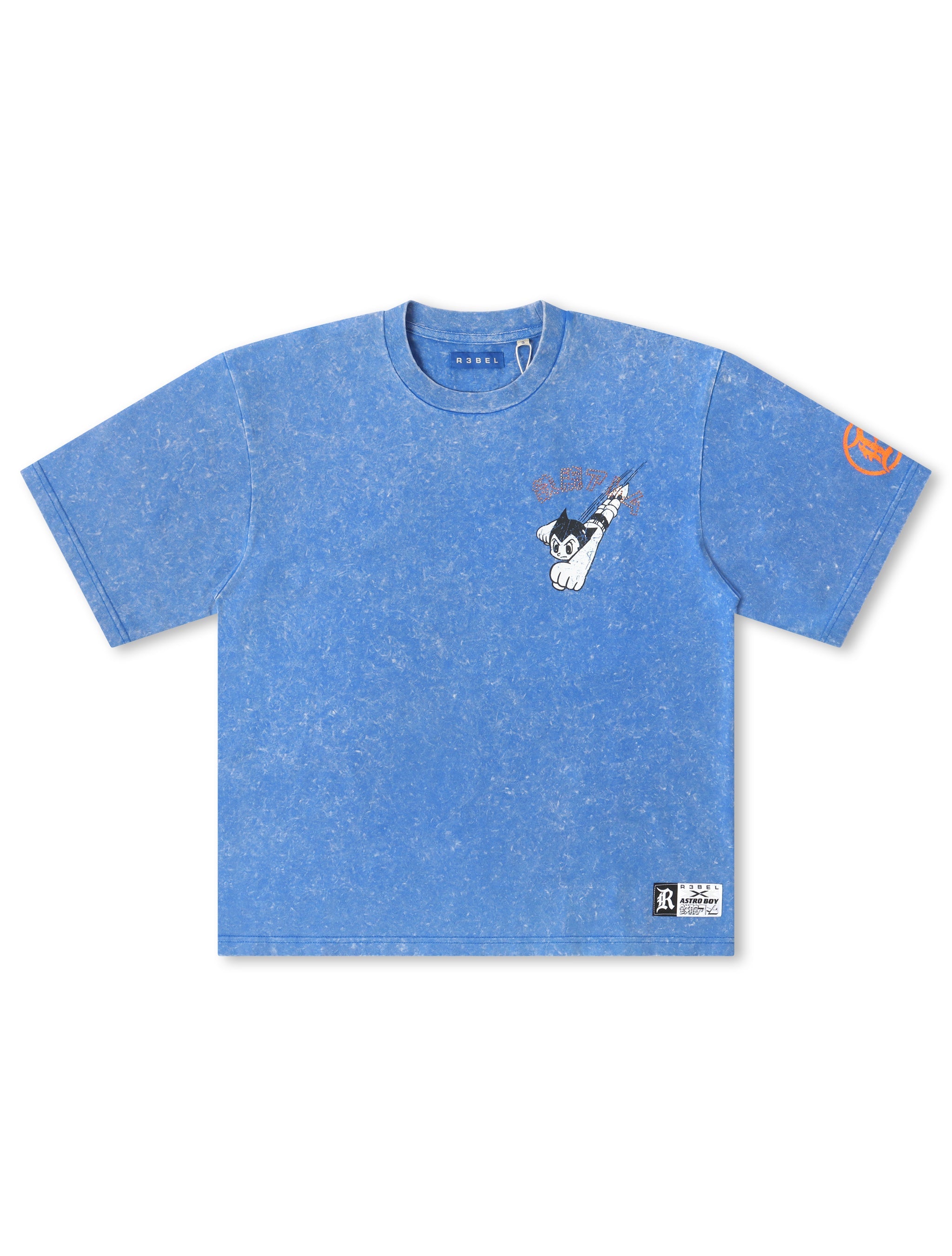 Rebel Denim Astro Boy Cropped Tee - Royal