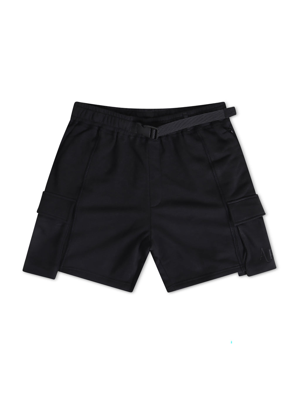 Apastime Vacation in Portugal French Terry Belted Shorts - Black