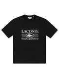 Lacoste Classic Fit Cotton Print Jersey Tee - Black