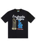 Red Letters La World Champs Tee - Vintage Black