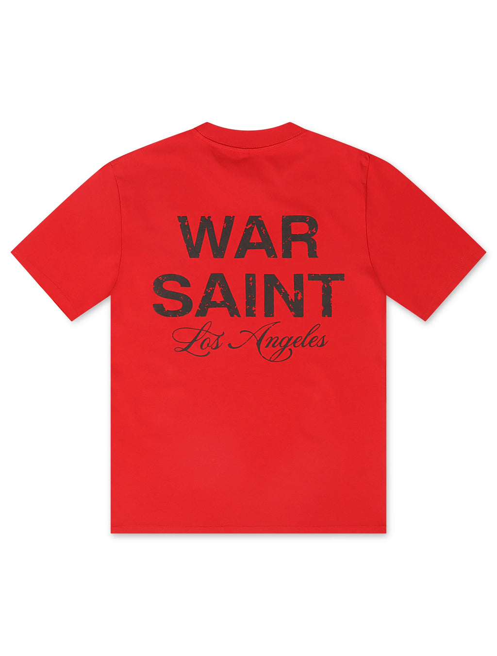 Warsaint LA Script Tee - Red/Black