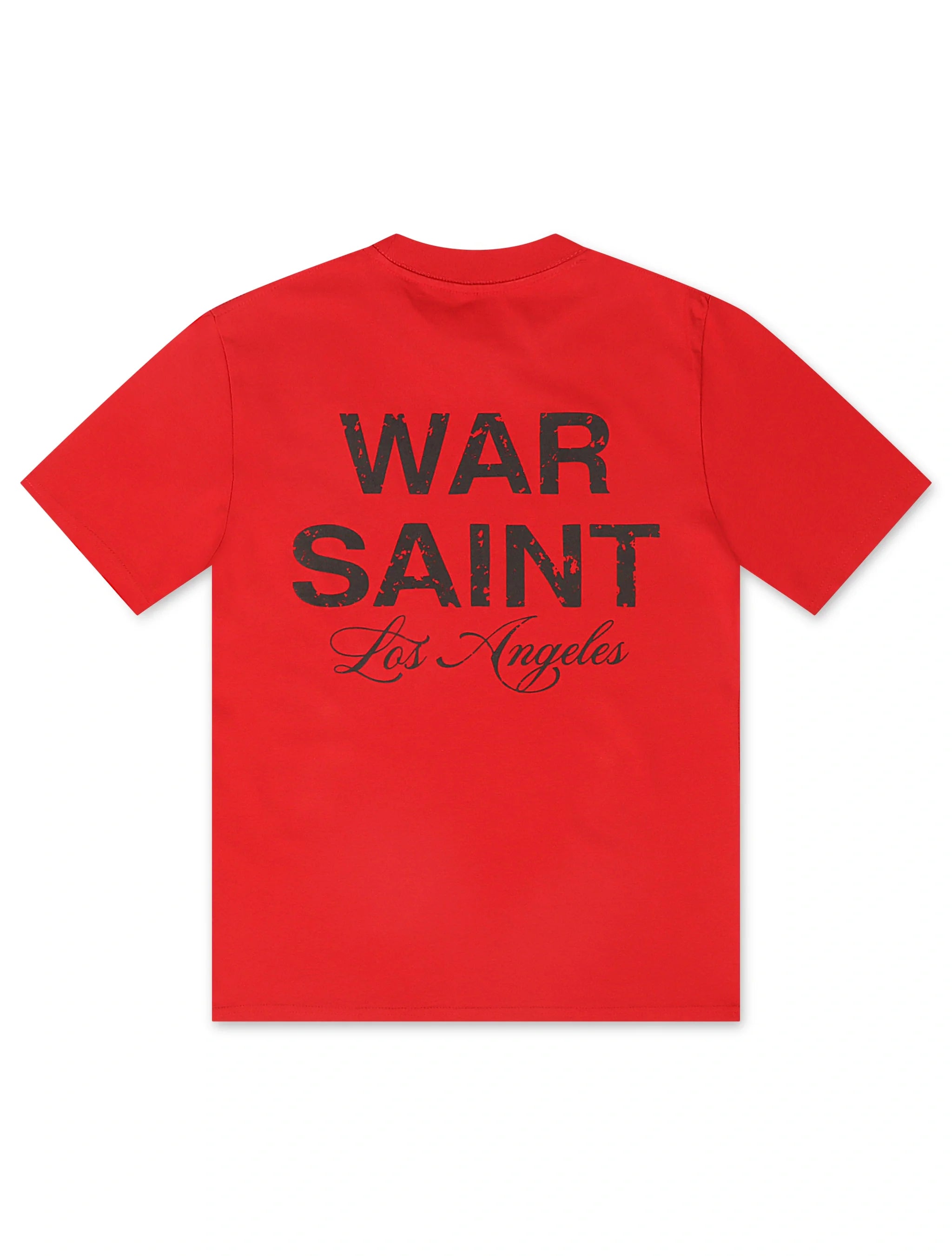 Warsaint LA Script Tee - Red/Black