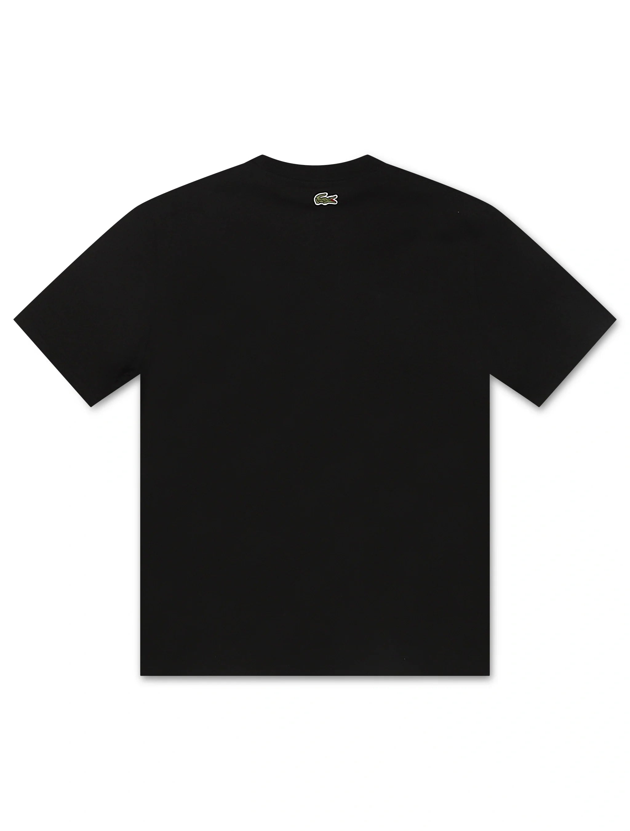 Lacoste Classic Fit Cotton Print Jersey Tee - Black