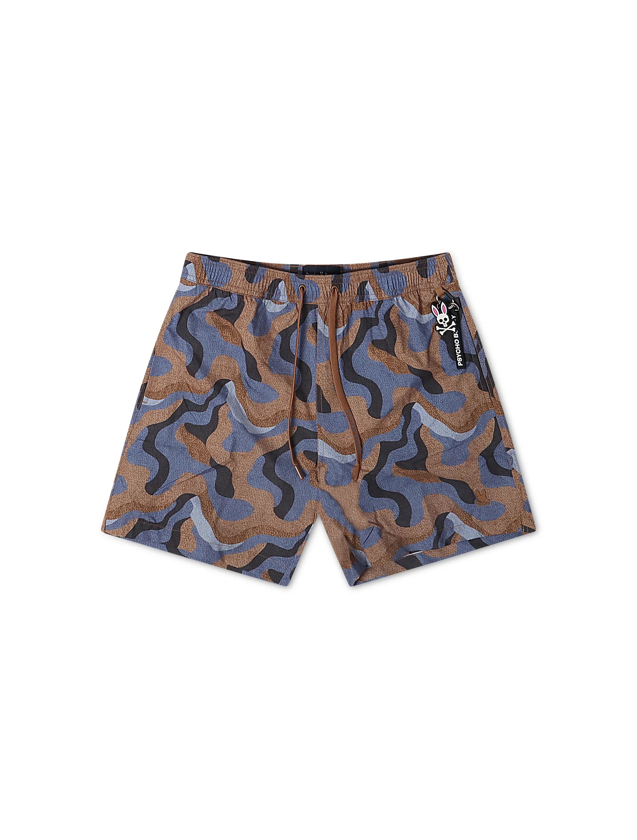 Psycho Bunny Dante Swim Trunks - Brown