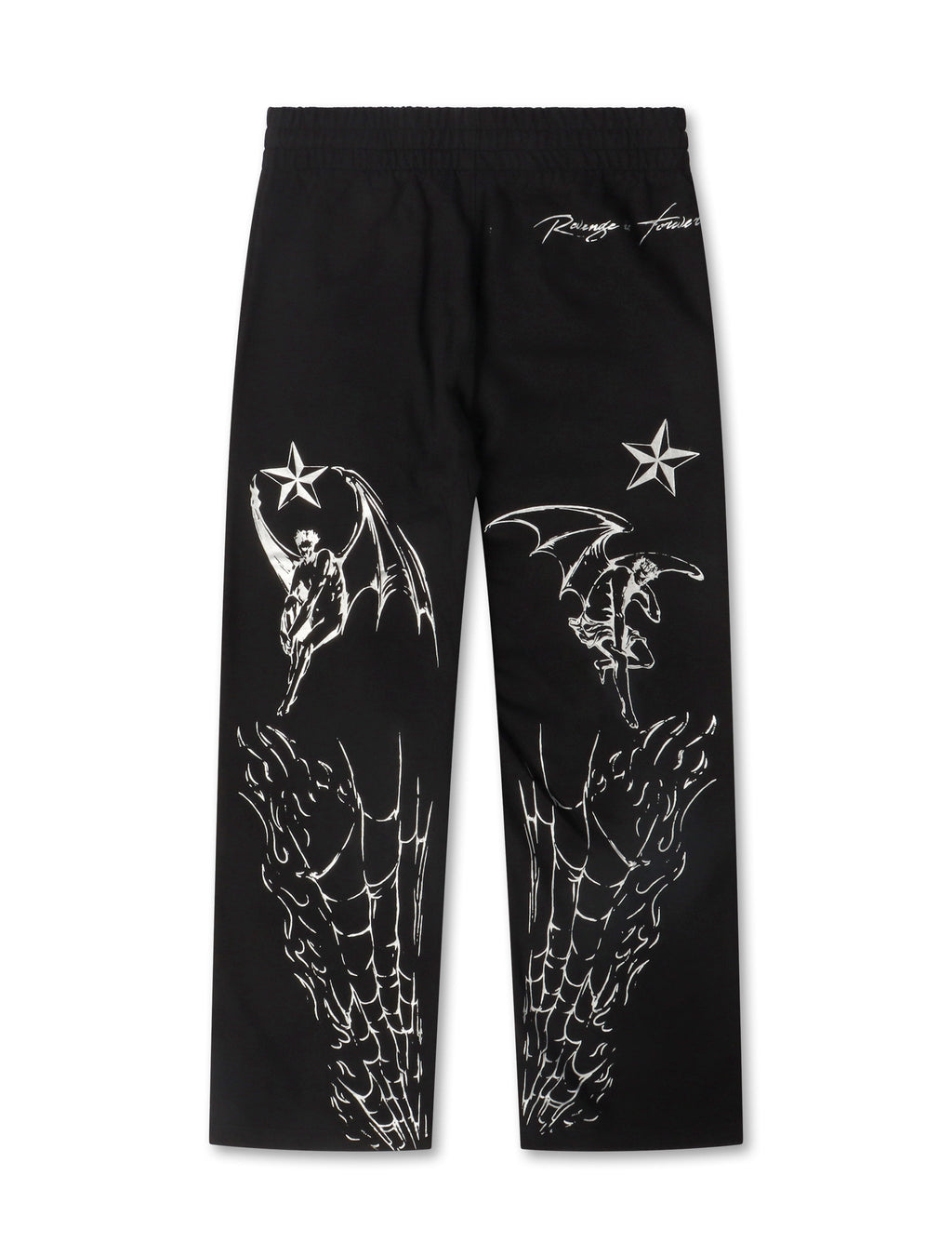Revenge Tattoo Sweatpants - Black/Silver