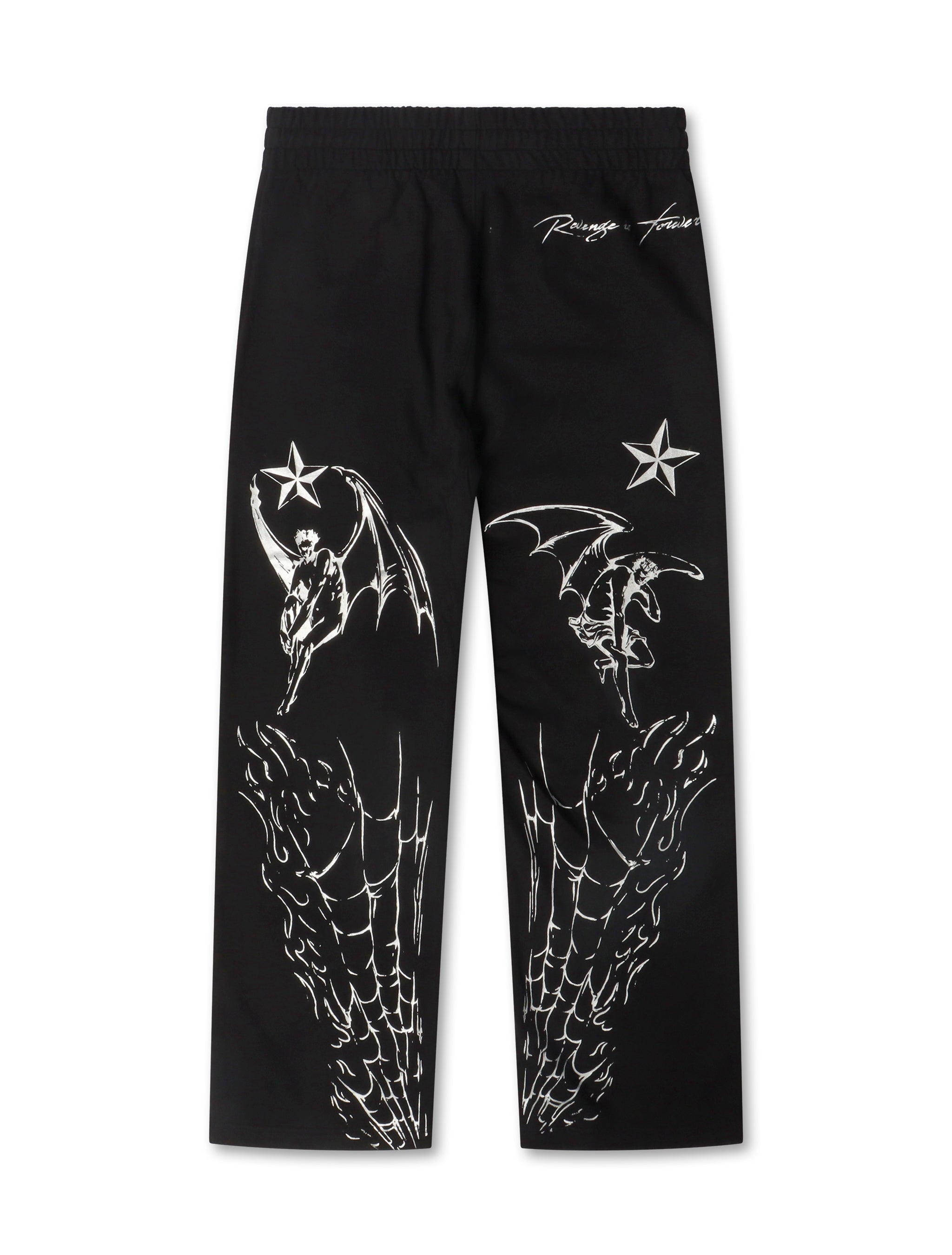 Revenge Tattoo Sweatpants - Black/Silver