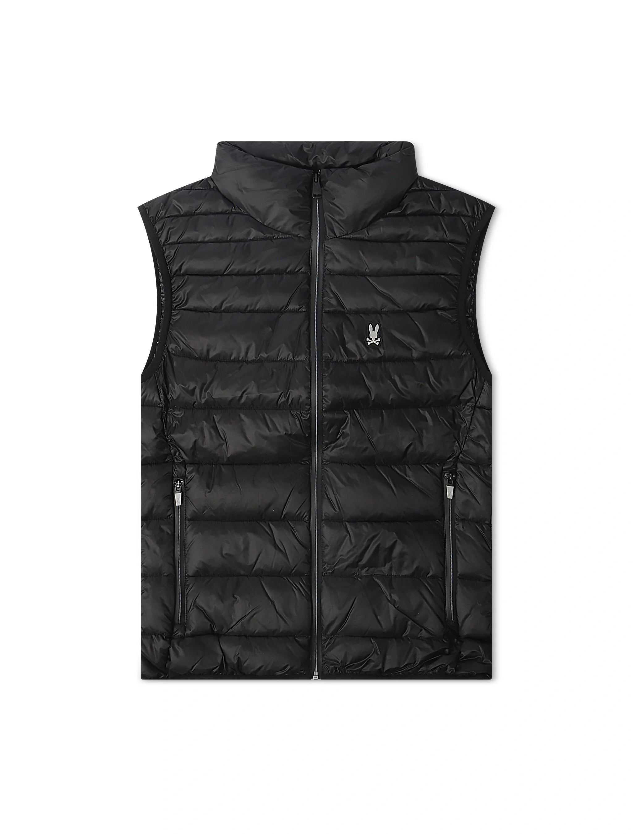 Psycho Bunny Blythe Packable Puffer Vest - Black