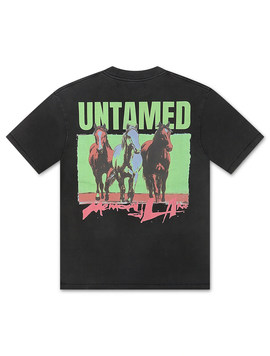 Memory Lane Untamed Tee - Vintage Black
