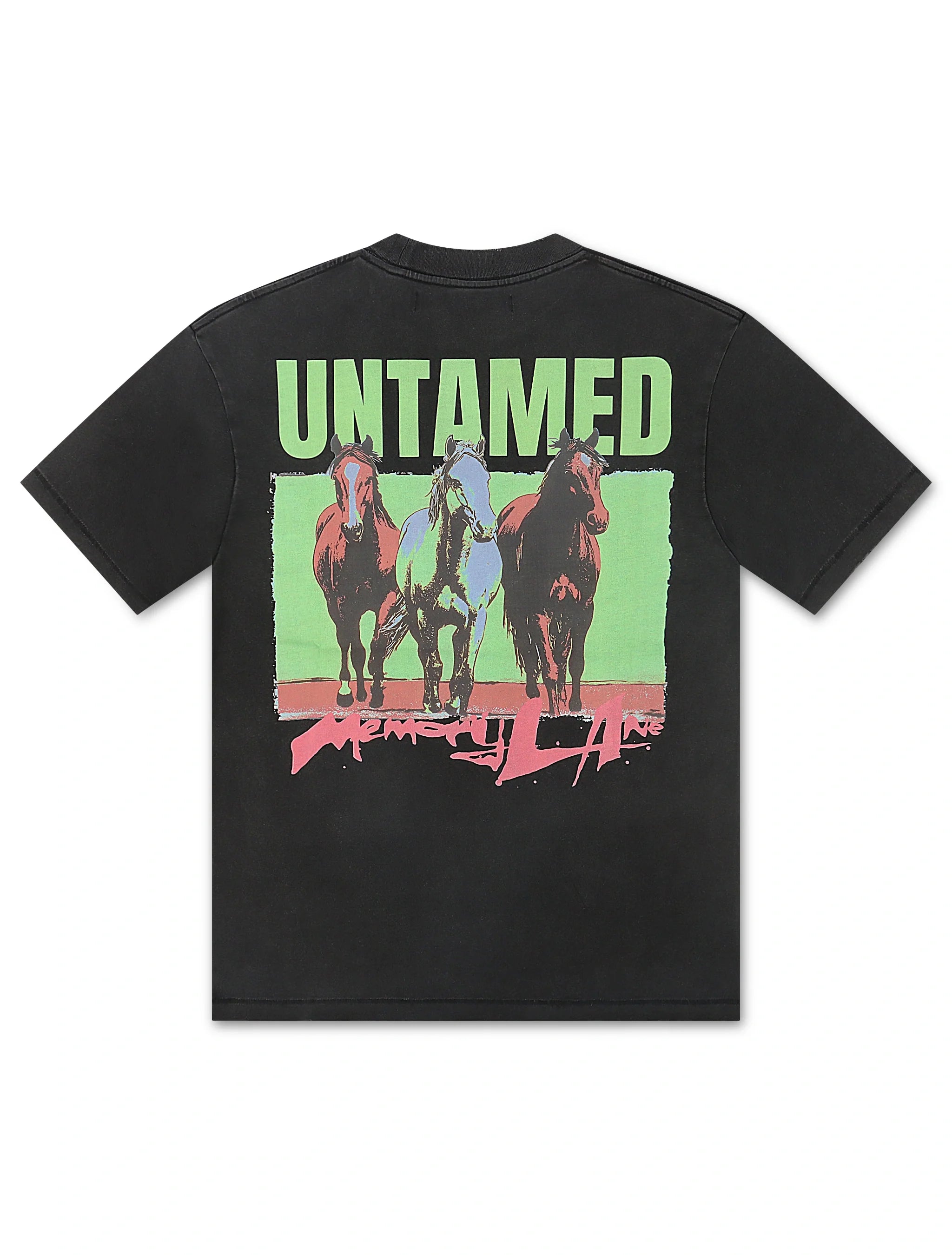 Memory Lane Untamed Tee - Vintage Black