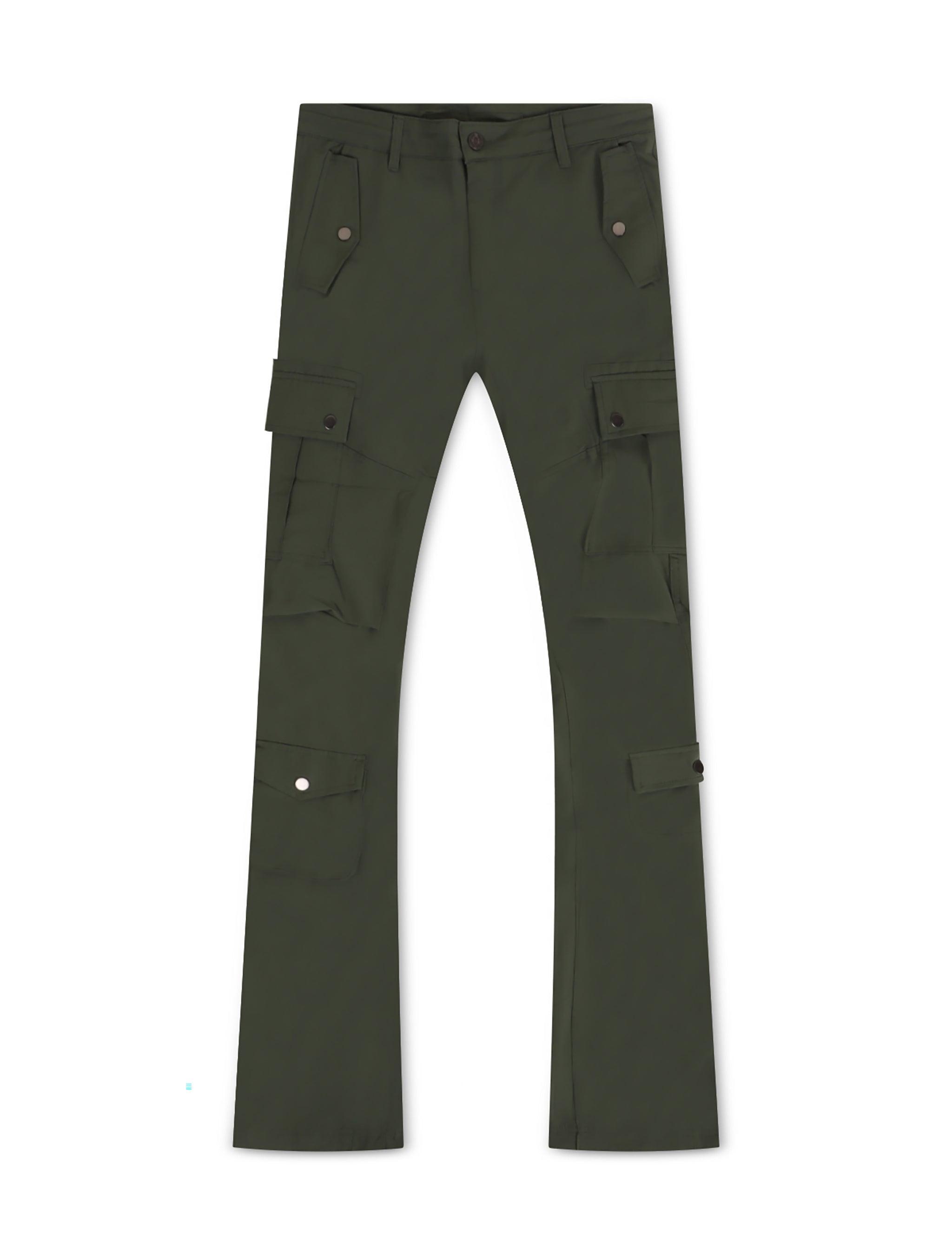 Jordan Craig Stacked Rodeo Polyester Cargo Pants - Olive
