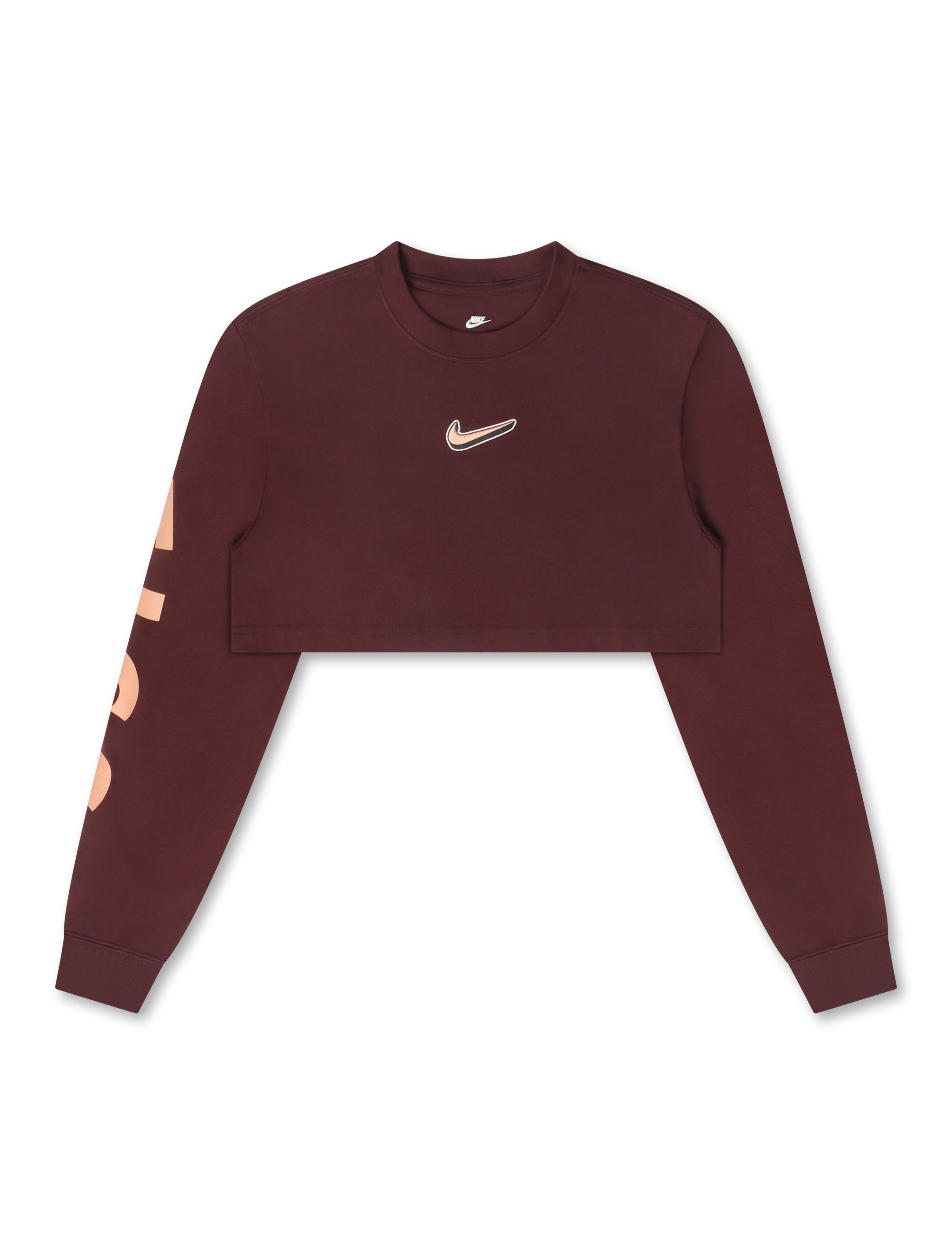 Nike Womens Oversized Long Sleeve - Burgundy Crush