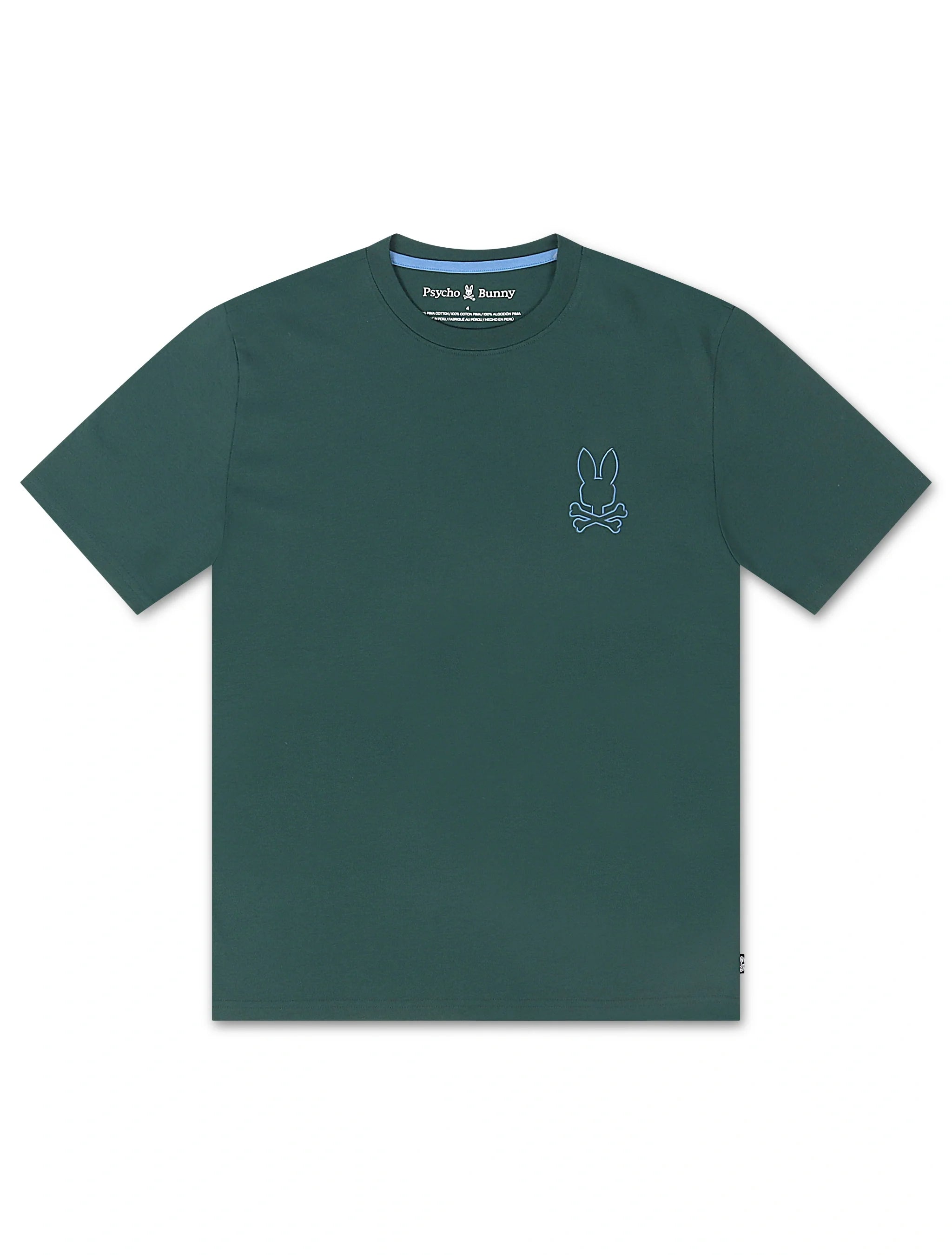 Psycho Bunny Hamilton Embroidered Tee  - Seamoss