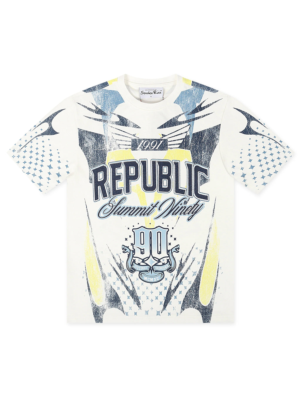Smoke Rise Republic Tee - Boy Blue