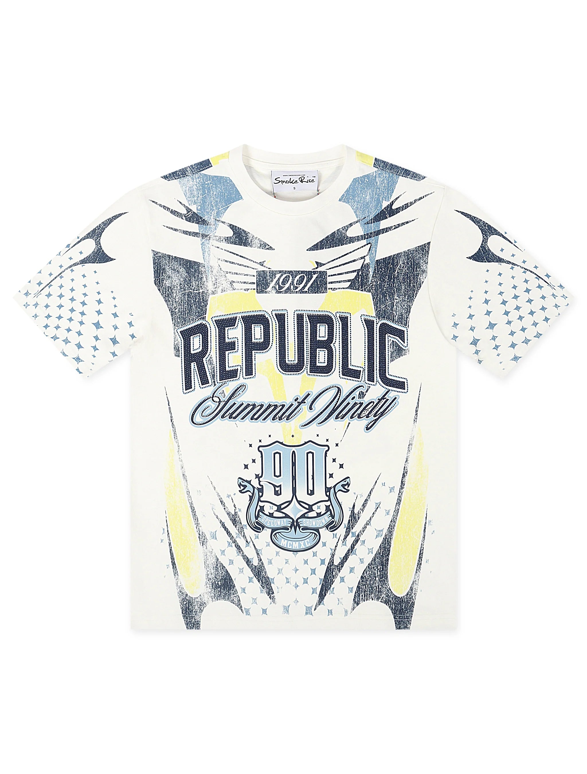 Smoke Rise Republic Tee - Boy Blue