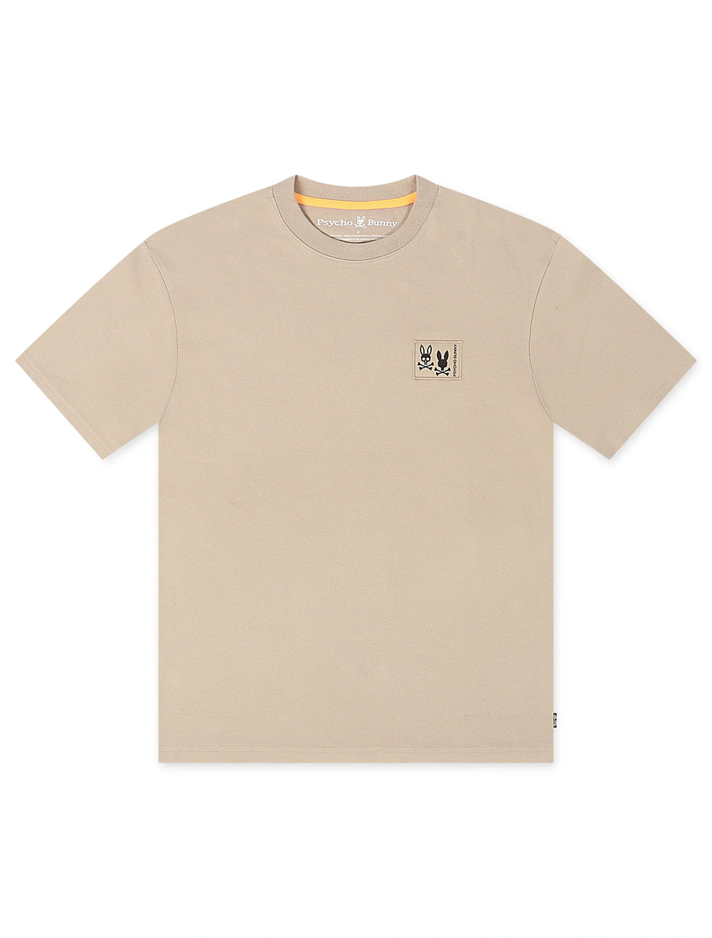 Psycho Bunny Monroe Heavy Weight Relaxed Fit Tee - Stone