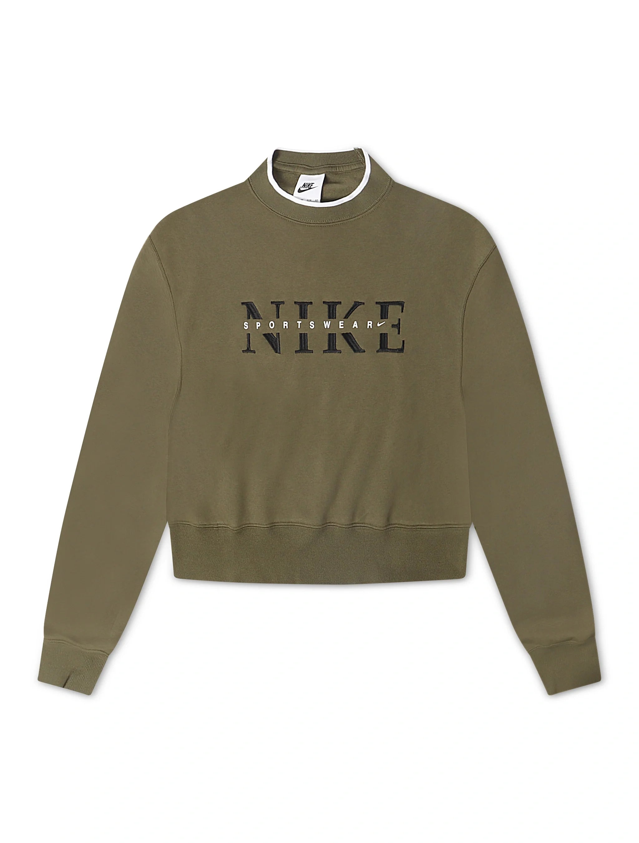 Nike Womens Phoenix Oversized Crewneck - Medium Olive