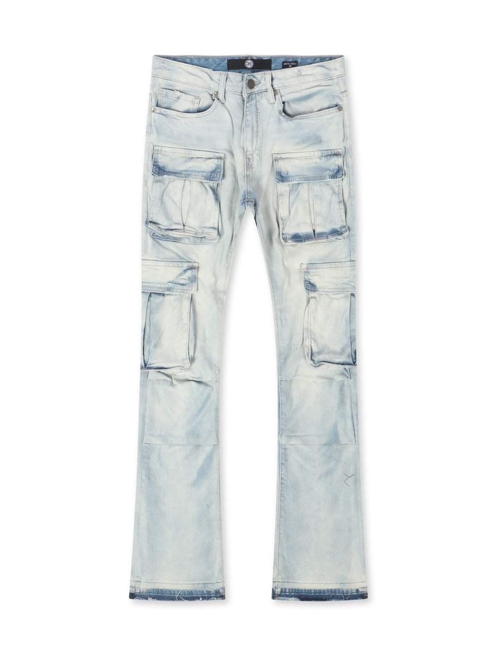 Jordan Craig Cargo Stacked Jean - Iced White