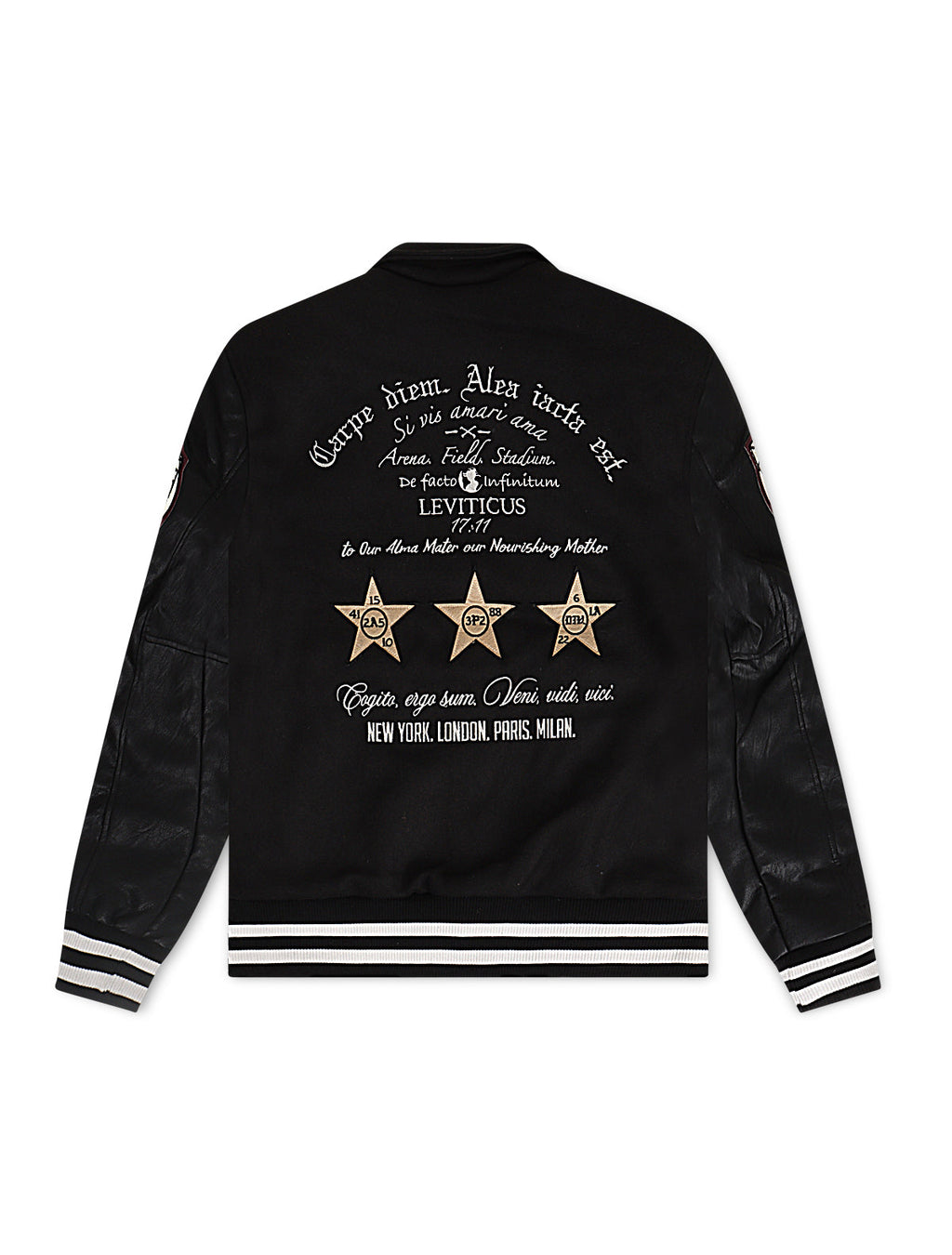 Jordan Craig Kids Carpe Diem Varsity Jacket - Black