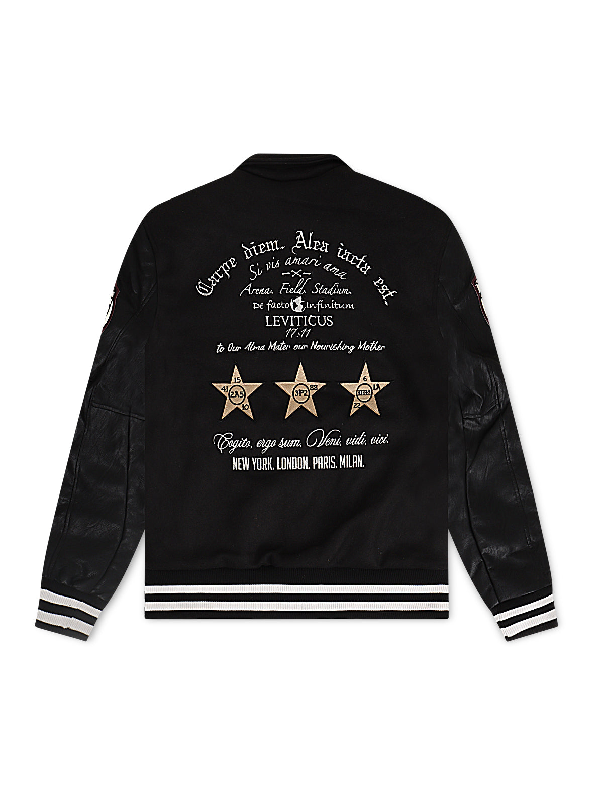Jordan Craig Kids Carpe Diem Varsity Jacket - Black