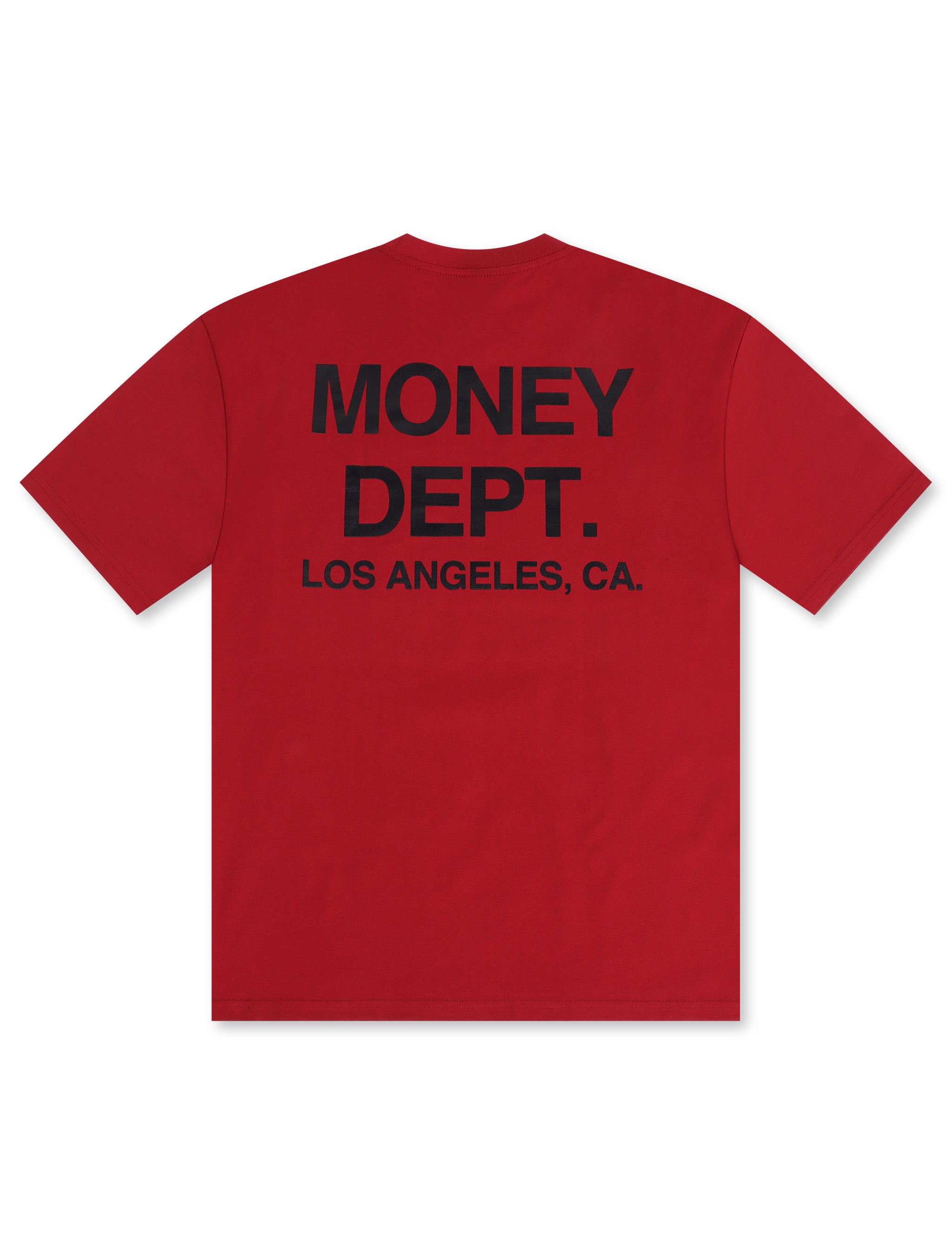 Money Dept. Los Angeles Heavyweight Tee - Burgundy/Black