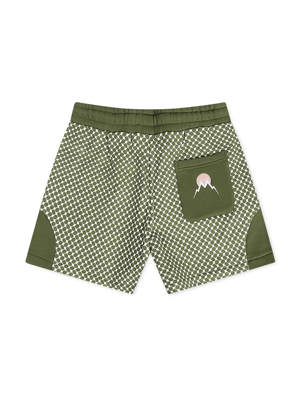 Memory Lane Window Pattern Shorts - Forest