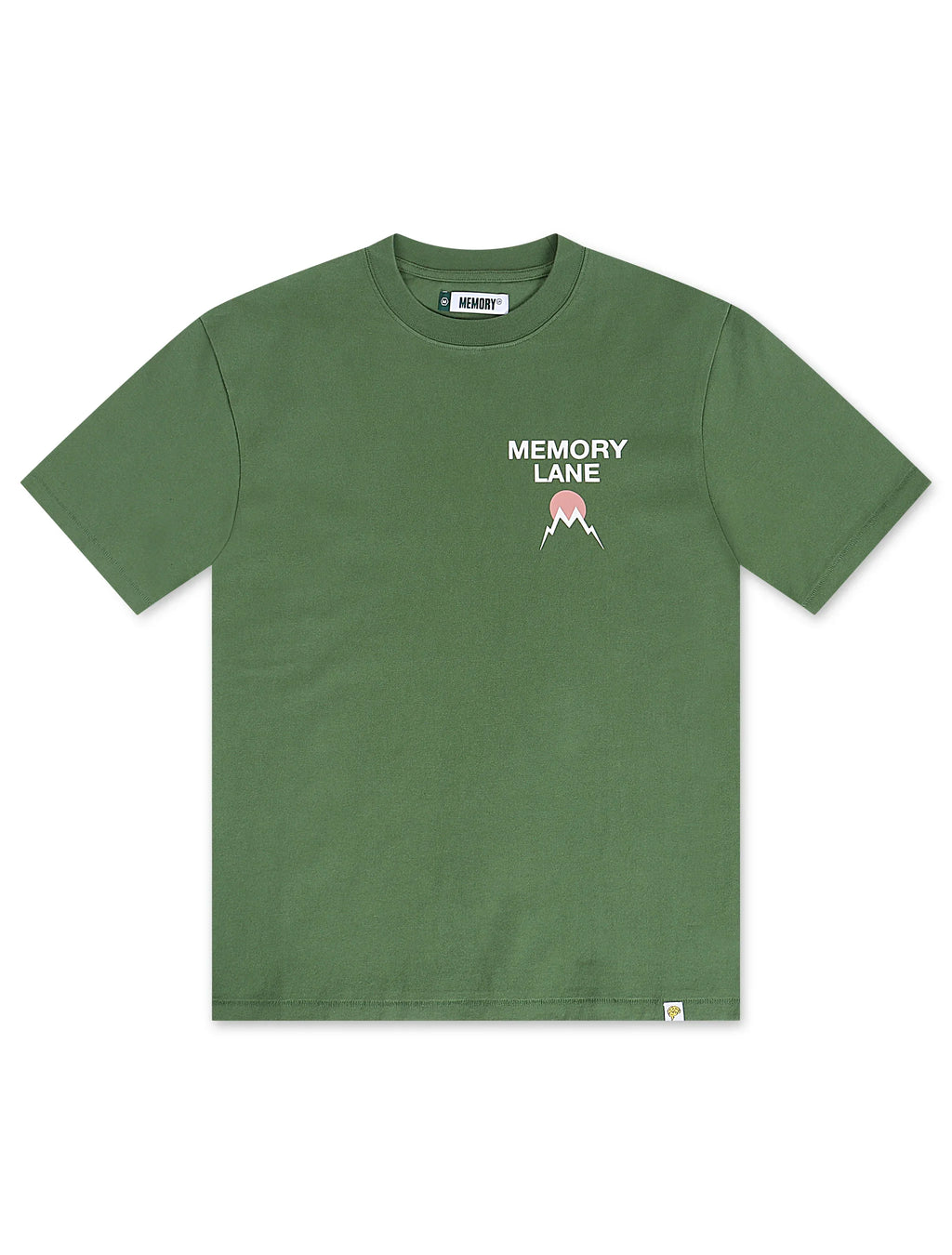 Memory Lane Core Flip Tee - Moss