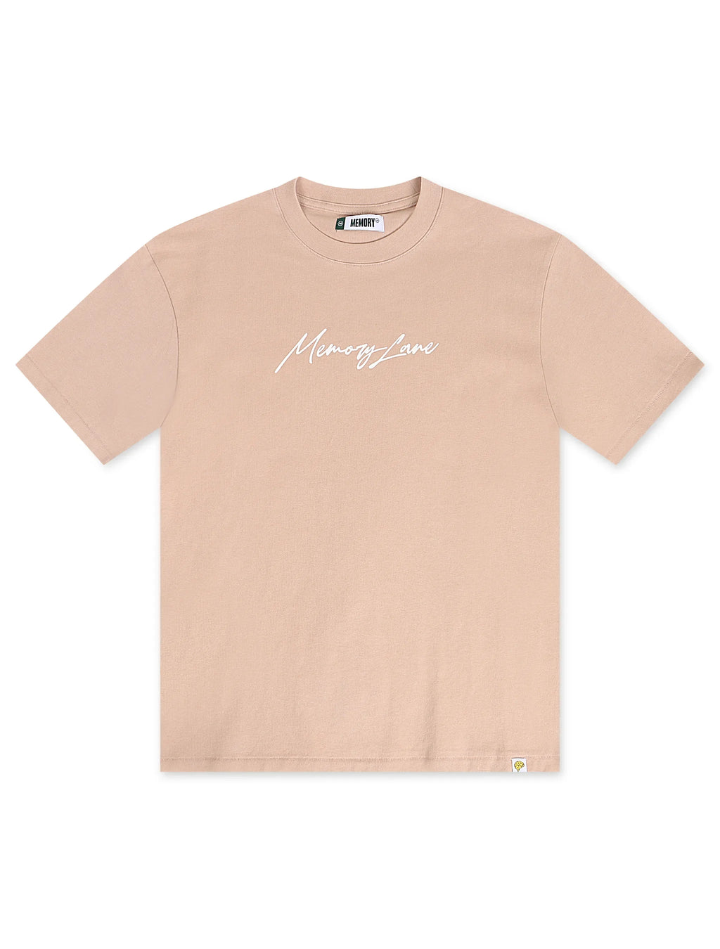 Memory Lane Script Logo Tee - Salmon