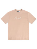 Memory Lane Script Logo Tee - Salmon