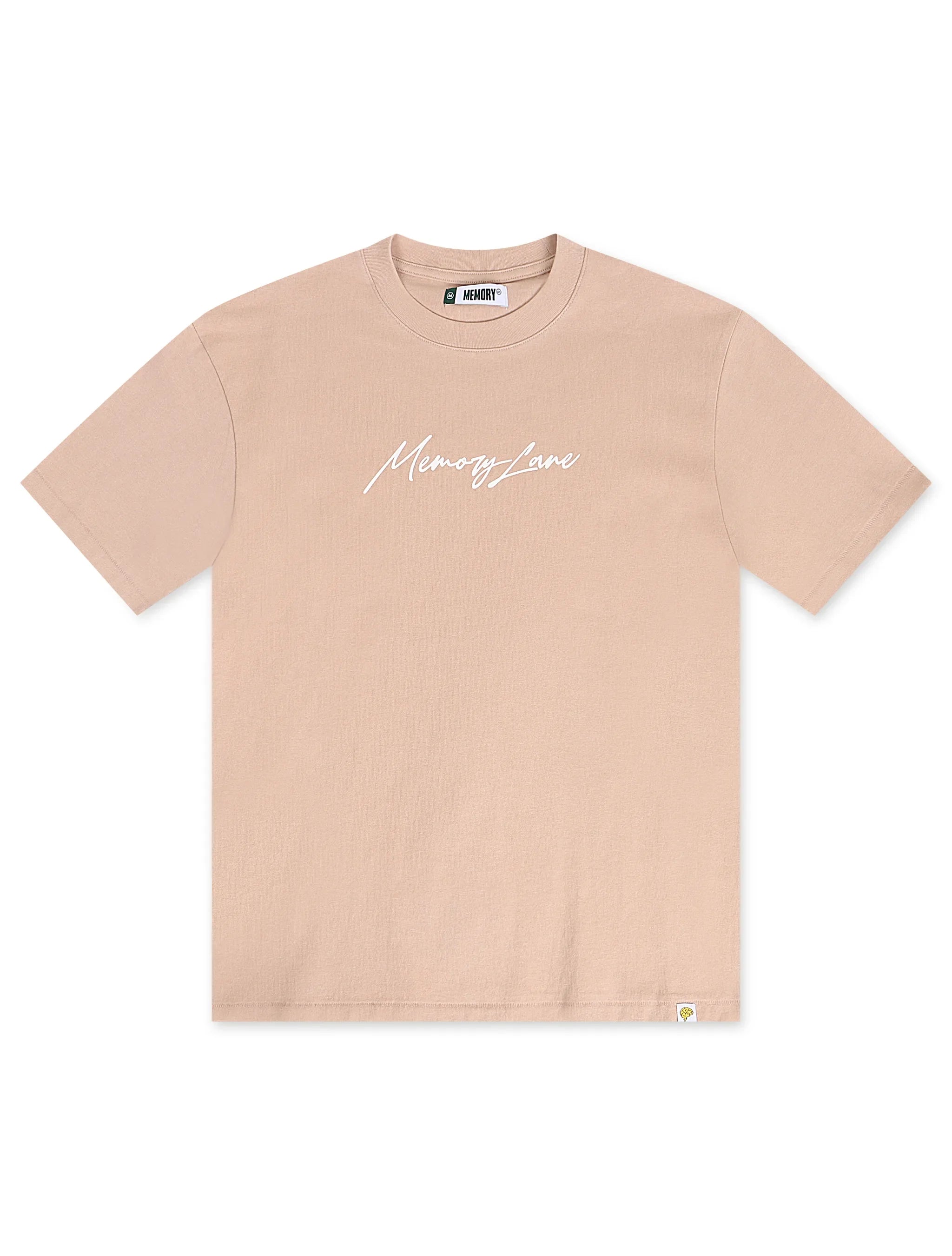 Memory Lane Script Logo Tee - Salmon