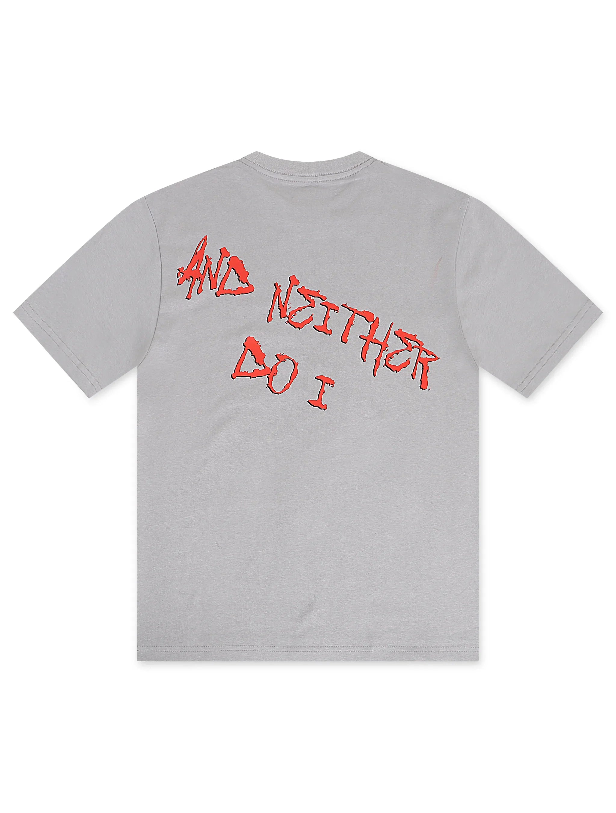 November Reine A Black Widow Heavyweight Tee With Stones - Grey