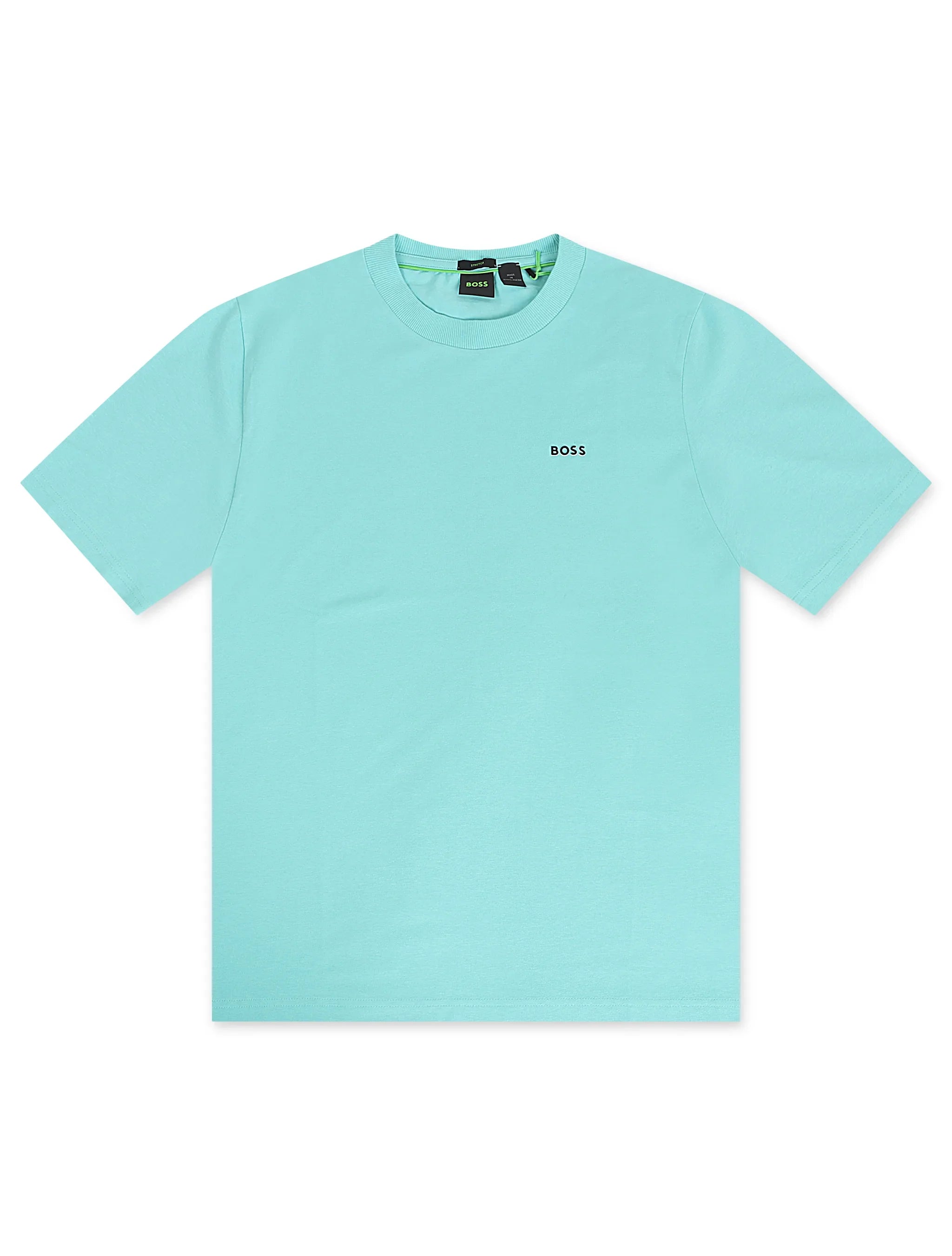 Boss Green Contrast Logo Tee - Teal