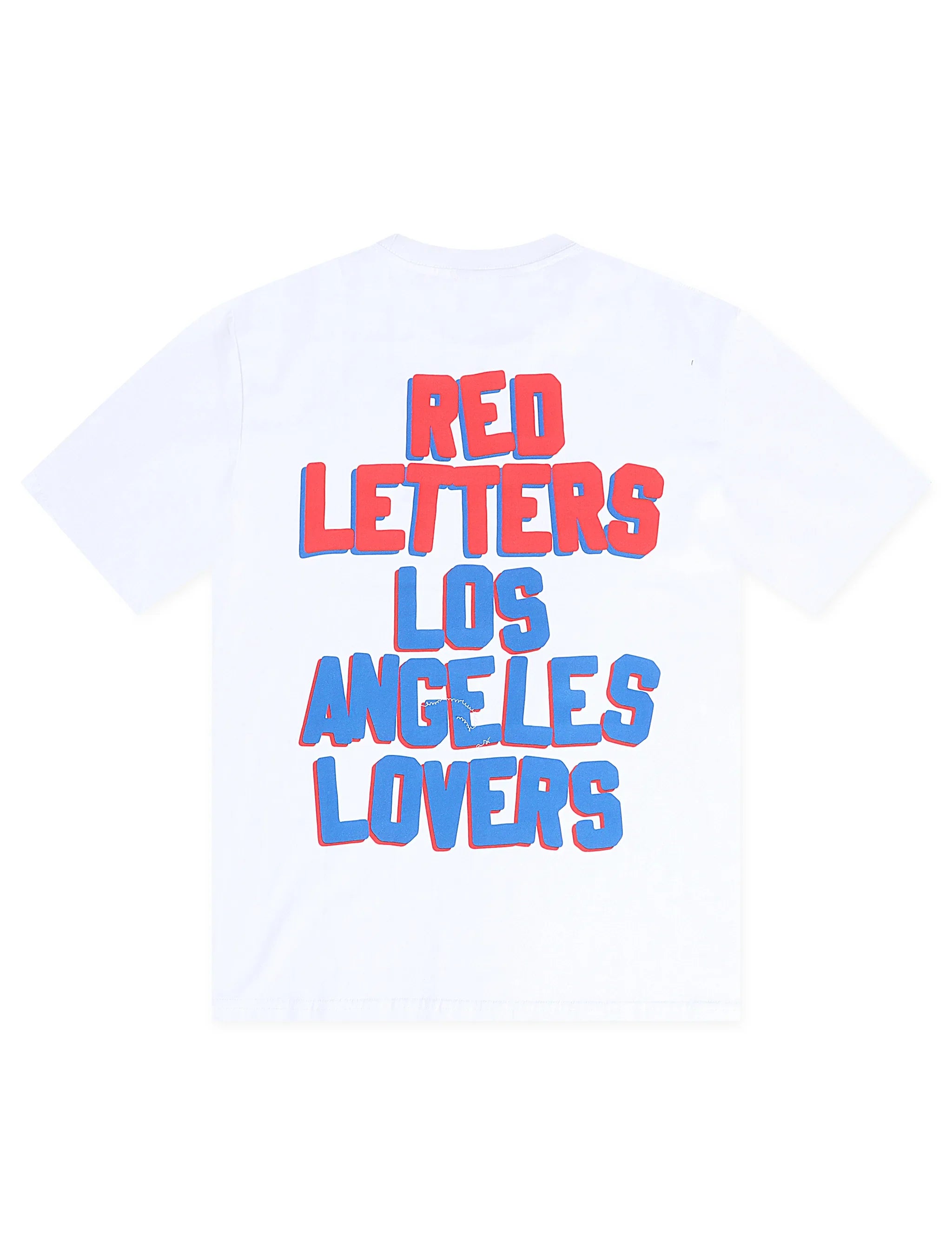 Red Letters Not LA Lovers Tee - White