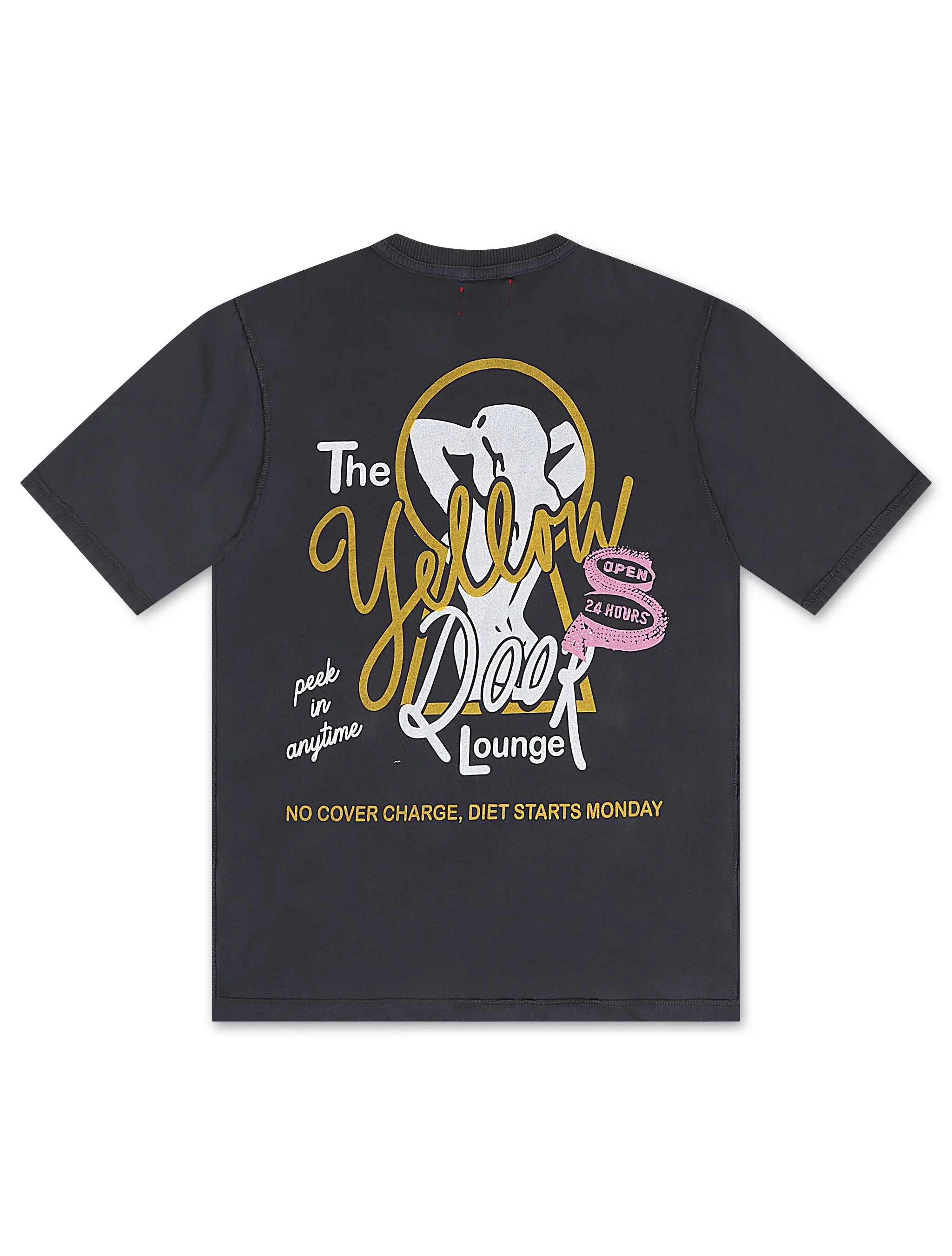 Diet Starts Monday Yellow Door Tee - Vintage Black