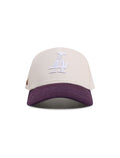 Reference Mens Paradise LA Hat - Cream/Purple
