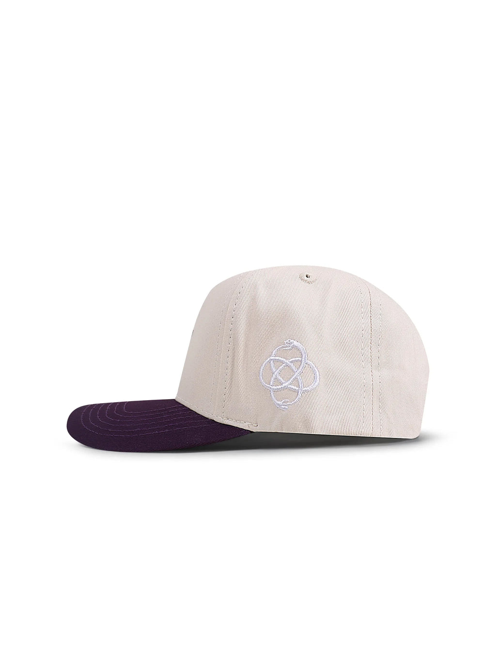 Reference Mens Paradise LA Hat - Cream/Purple