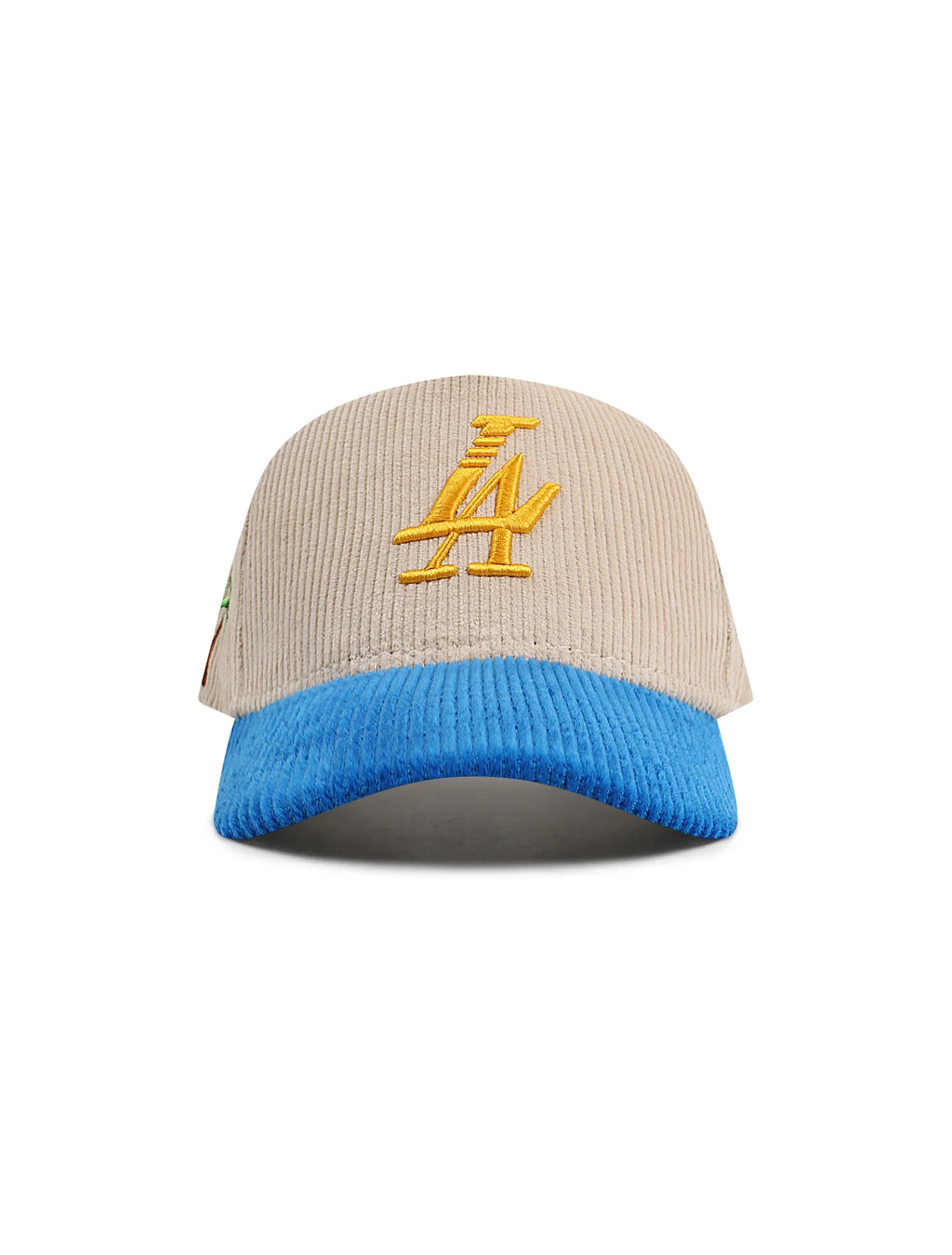 Reference Mens Paradise LA Corduroy Hat - Cream/Blue/Yellow
