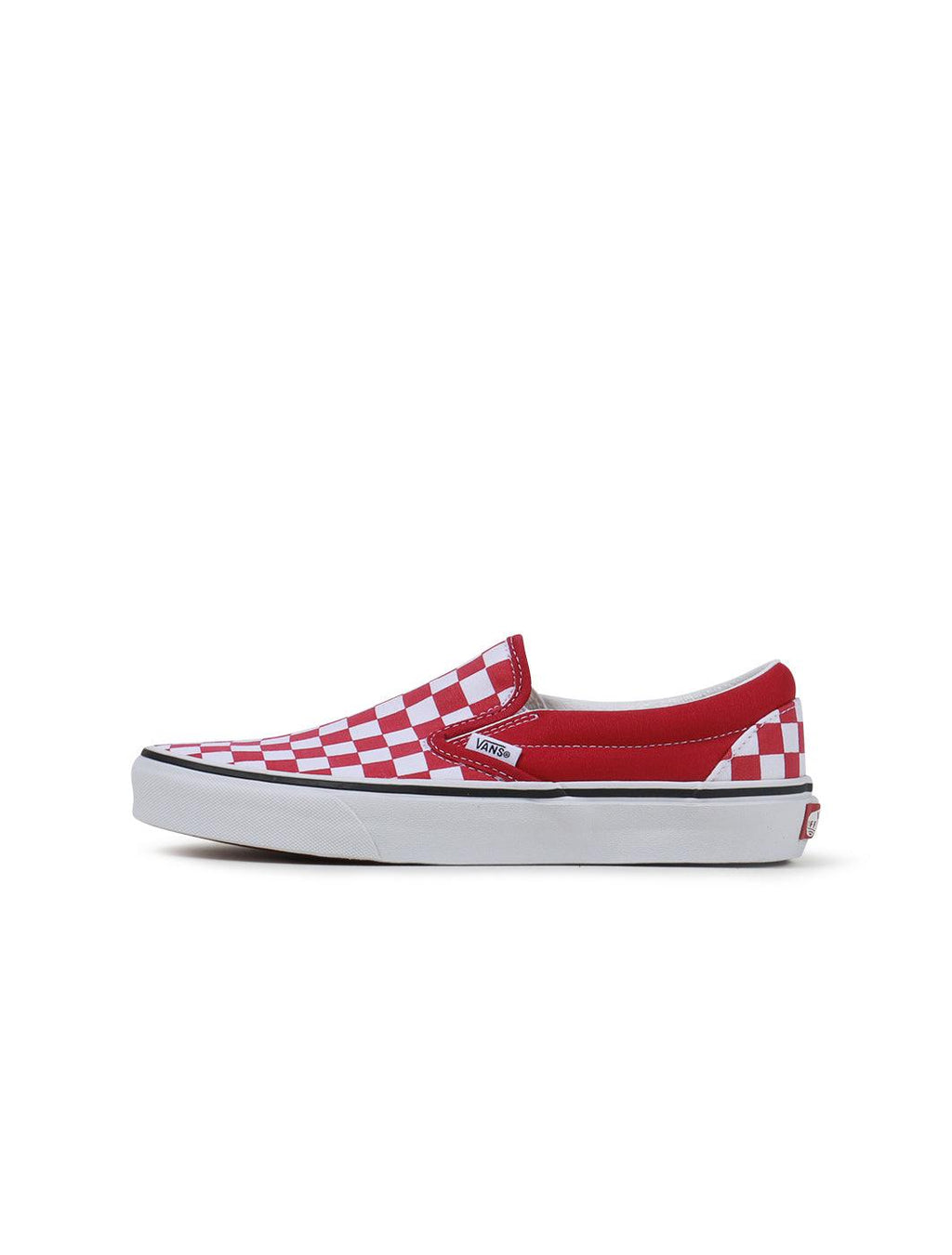 Vans Big Kids Classic Slip On - Checkerboard Red