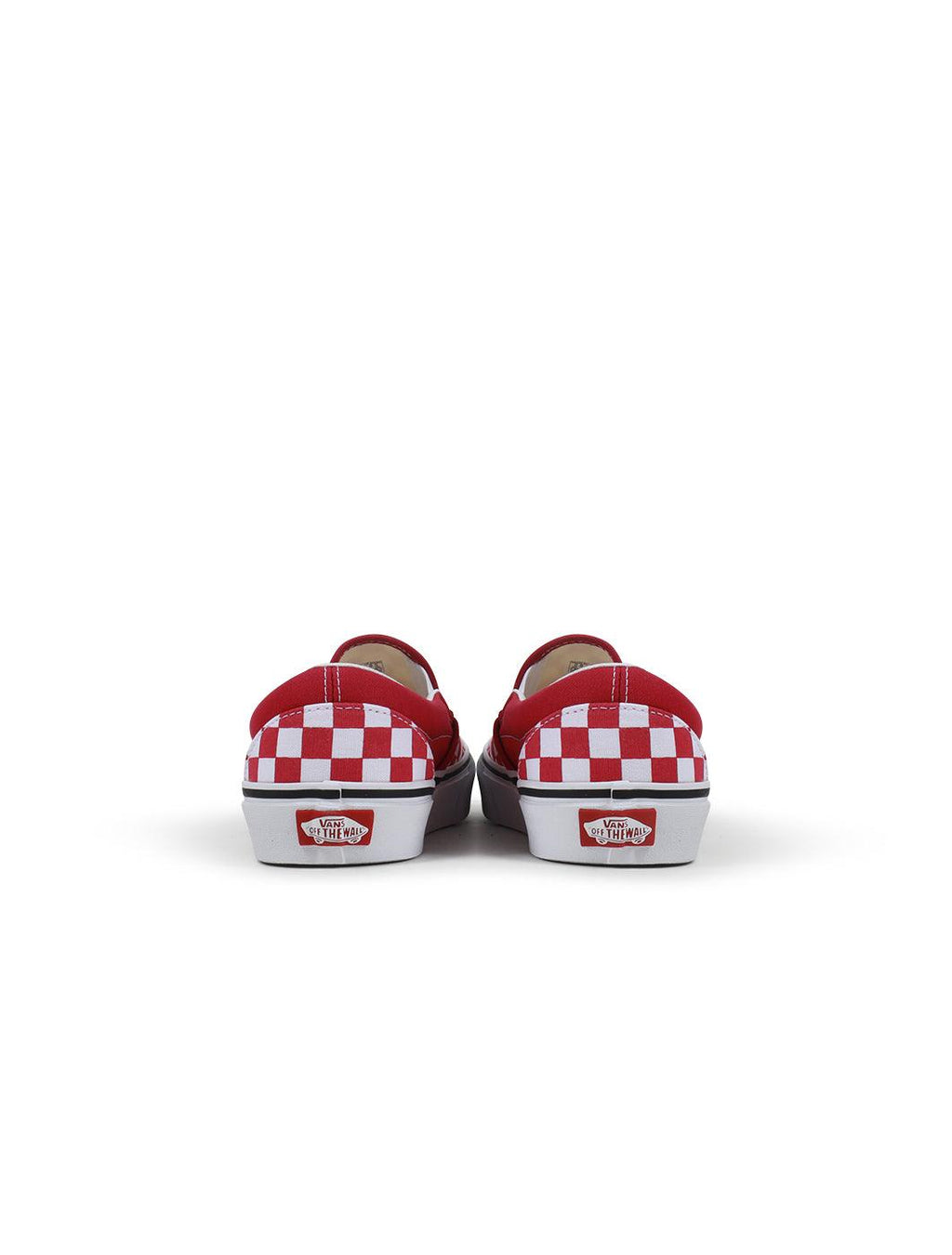 Vans Big Kids Classic Slip On - Checkerboard Red