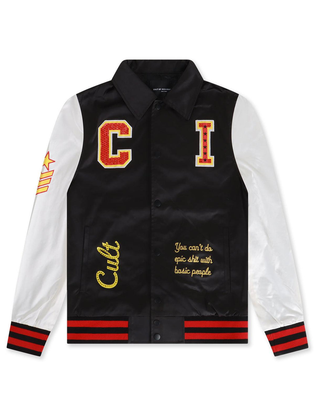 Cult Of Individuality Nylon Saints And Sinners Jacket - Black