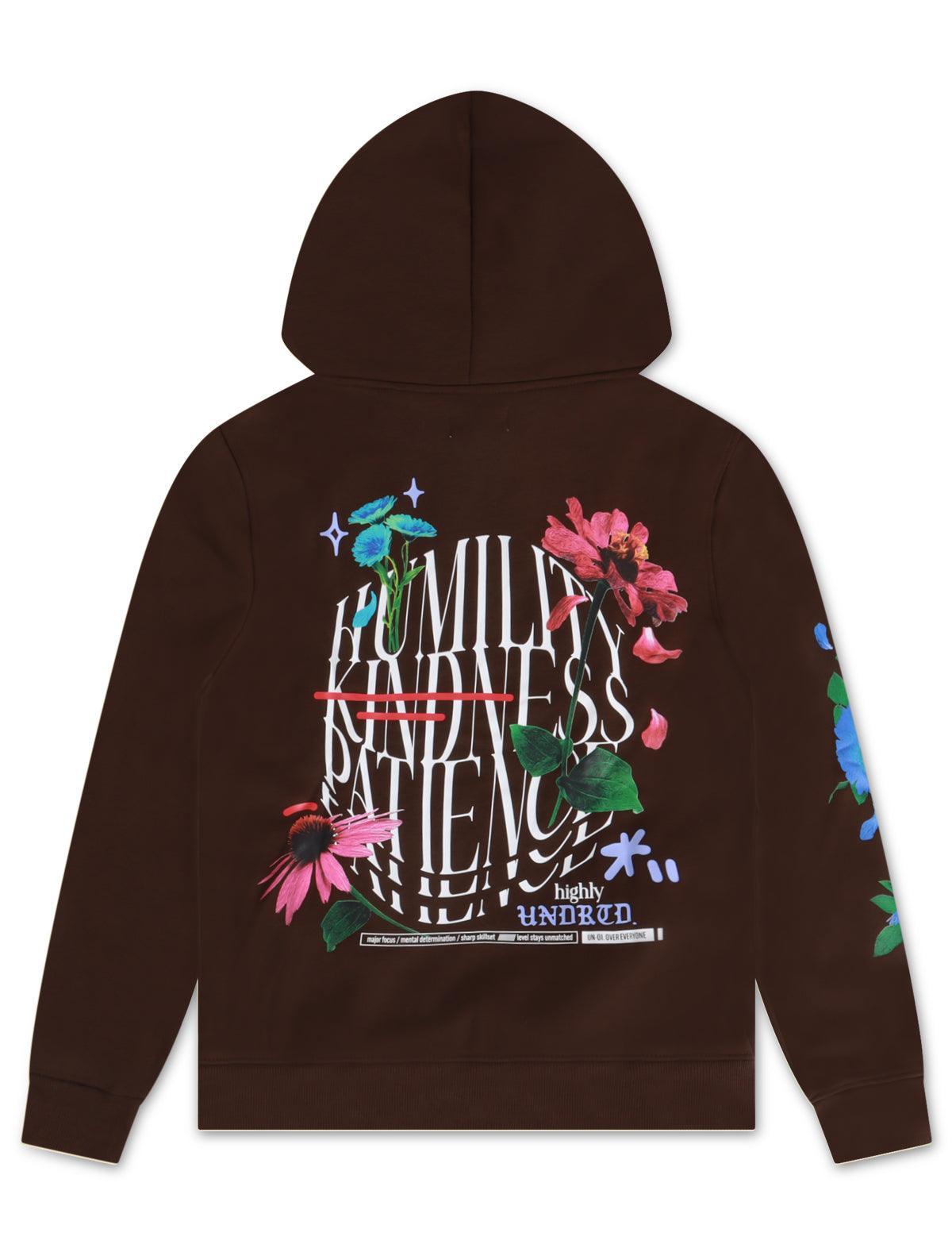 Underrated Humility & Kindness Hoodie - Brown