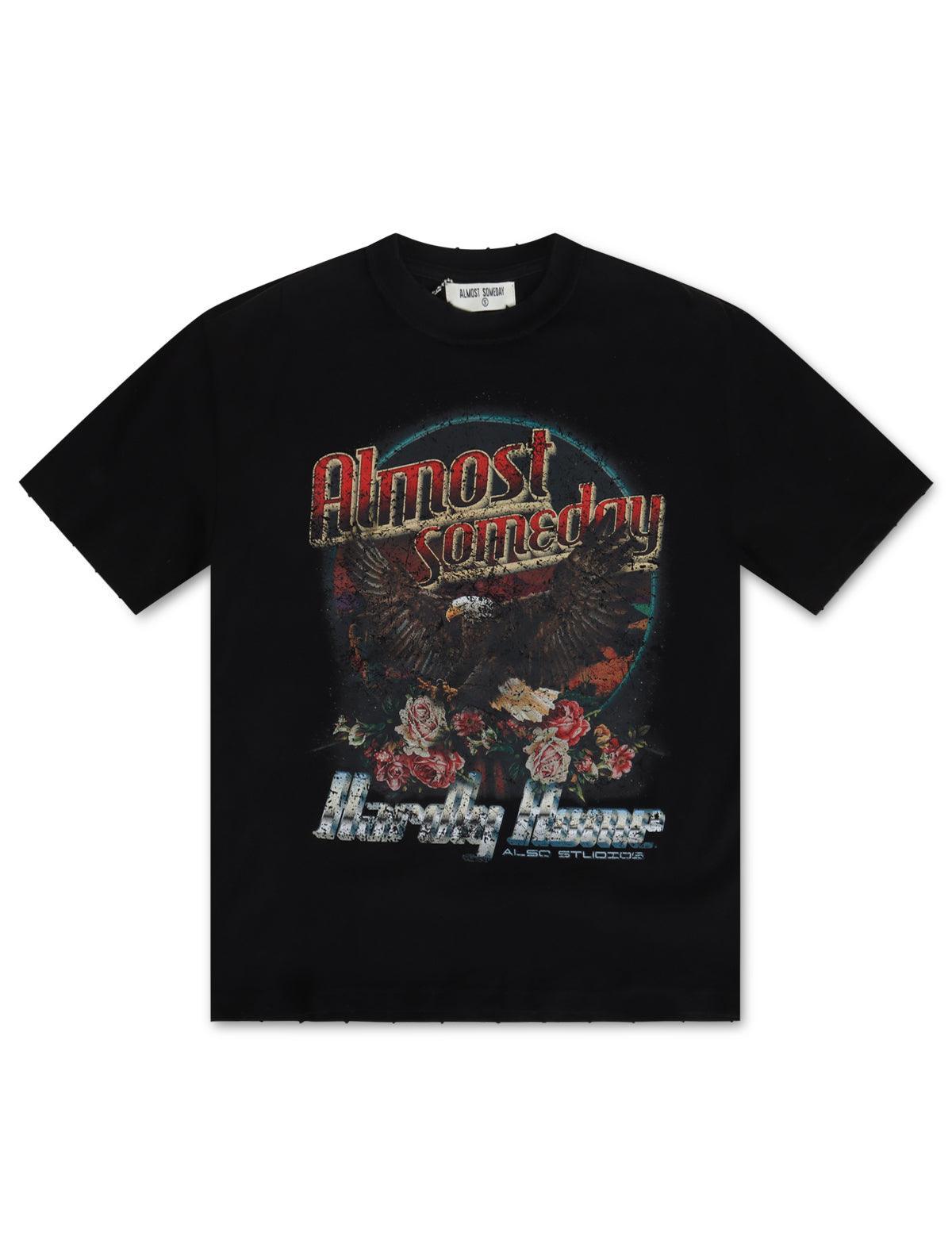 Almost Someday Hardly Home Tee - Vintage Black